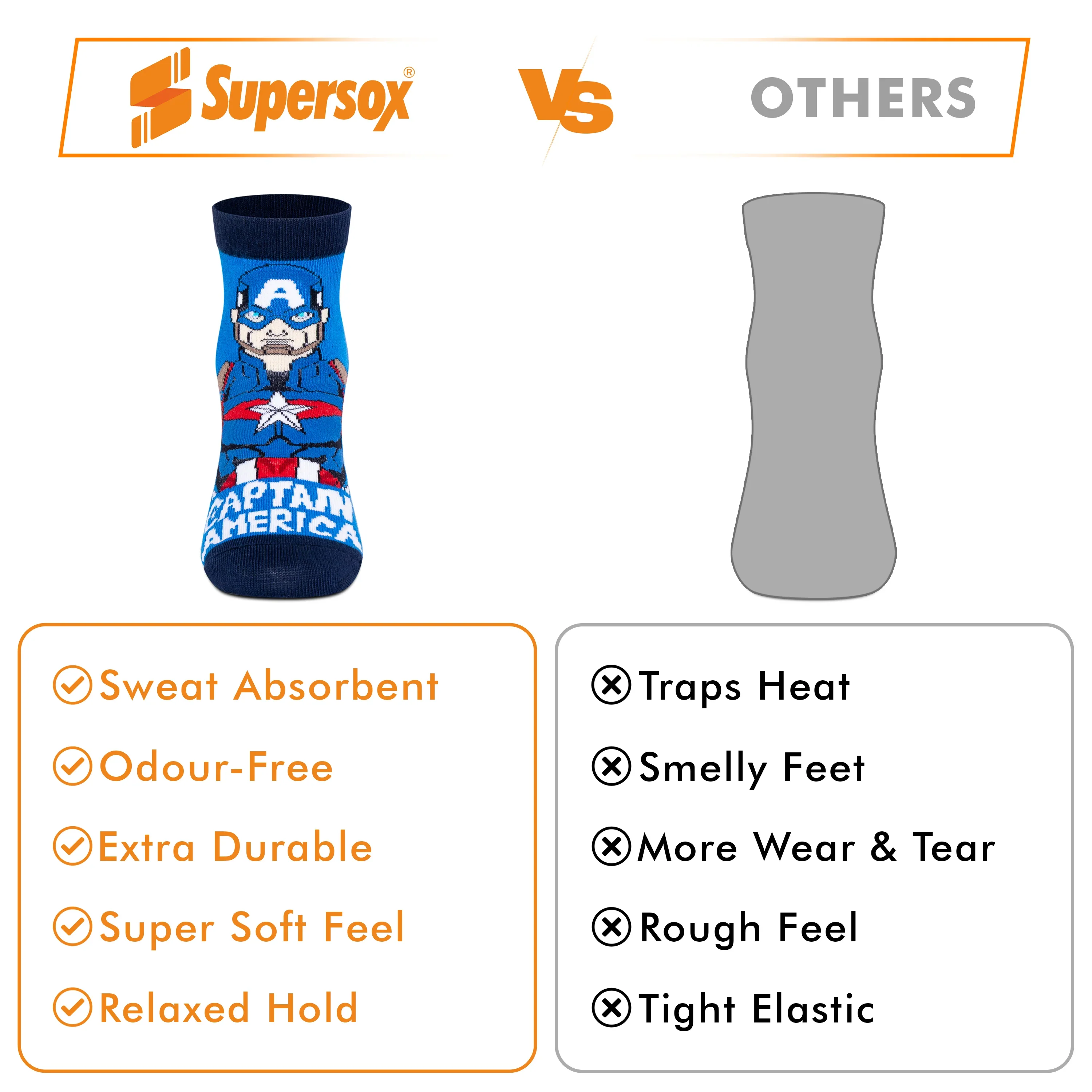 Marvel Avengers Ankle Socks - Boys (Pack of 3) - Image 7