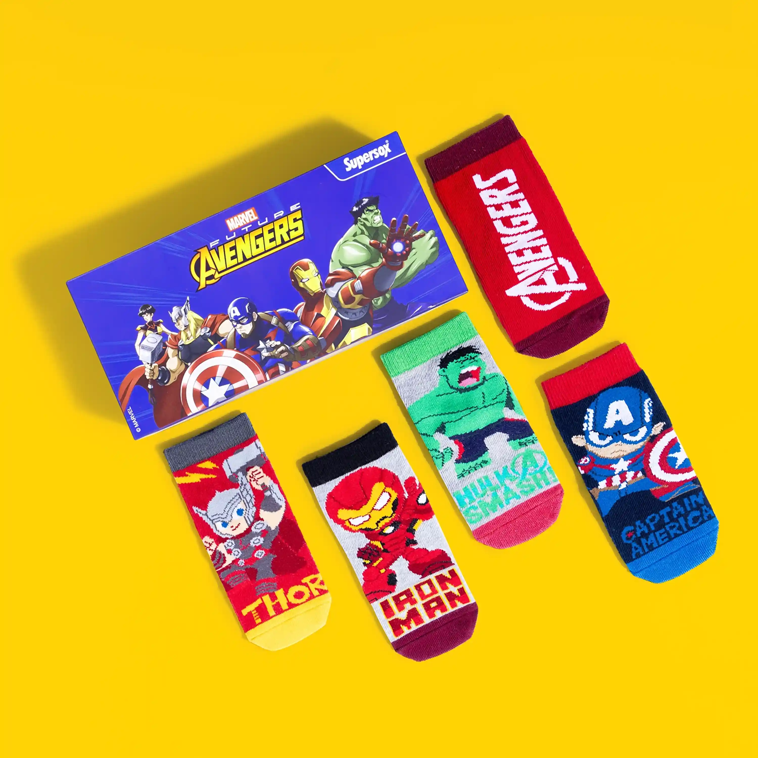 Marvel Avengers Ankle Socks - Boys (Pack of 5) - Image 7