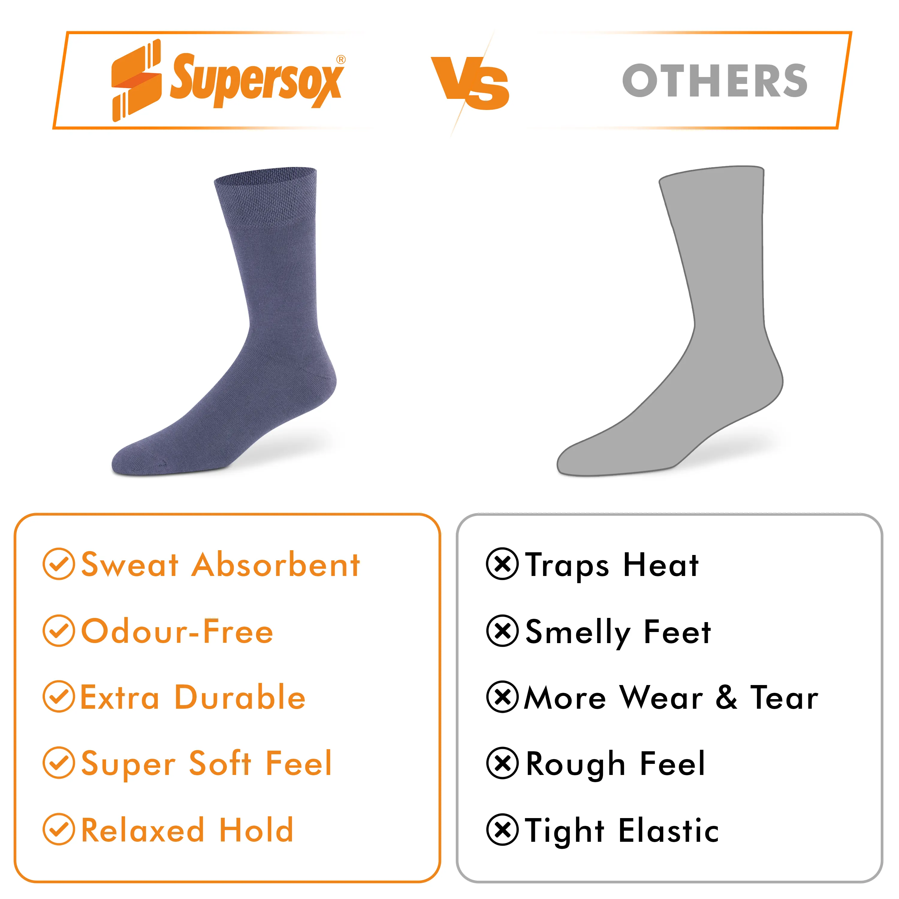 Basic Crew Socks - Men (Pack of 1) - Image 12