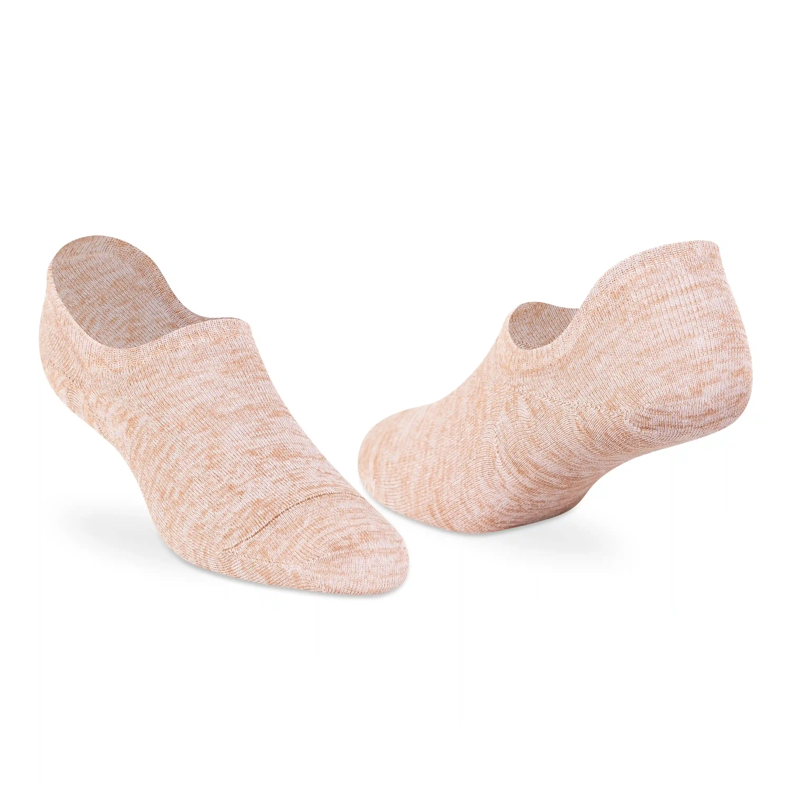 Baby Pink Beige Grey No-Show Socks - Women (Pack of 3) - Image 4