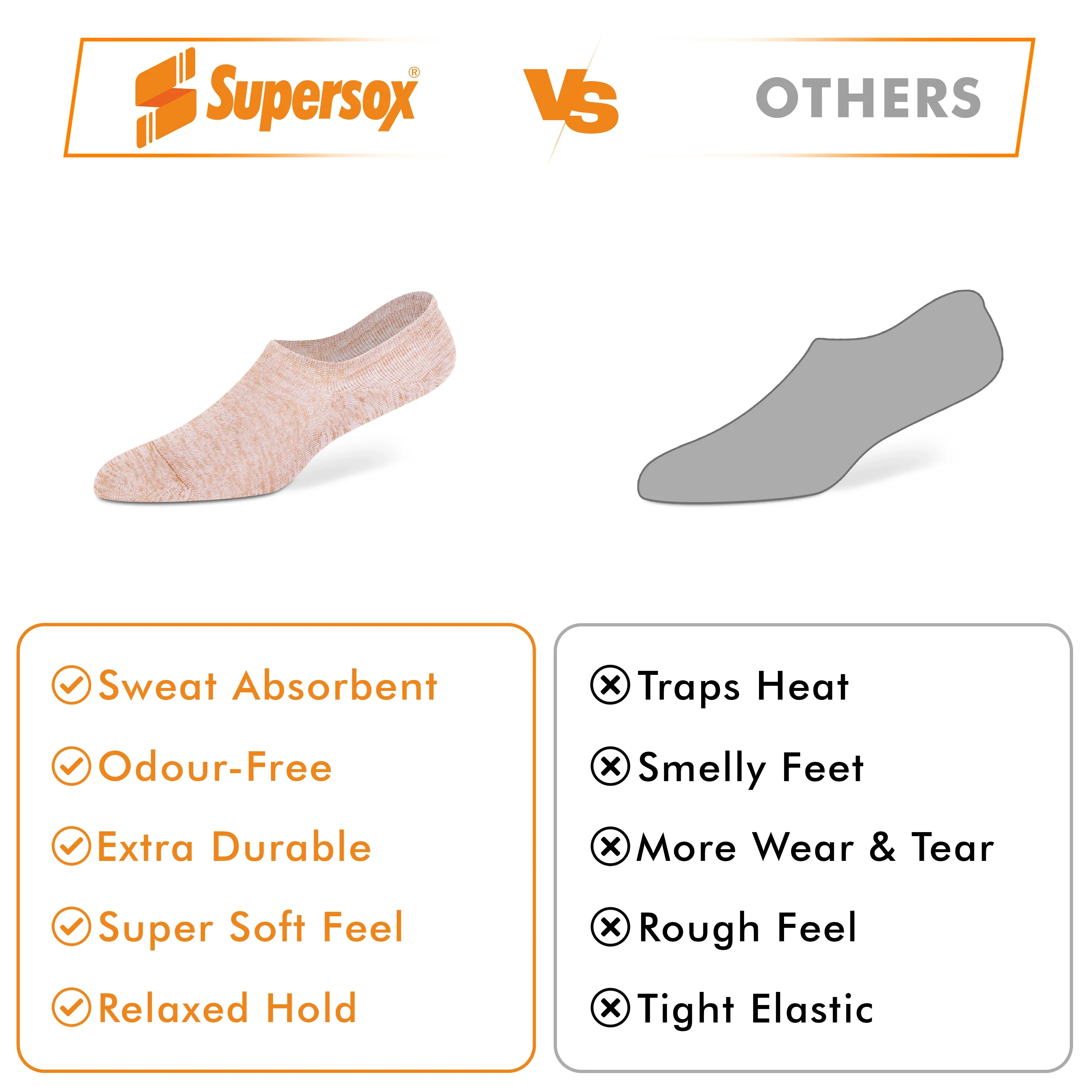 Baby Pink Beige Grey No-Show Socks - Women (Pack of 3) - Image 6