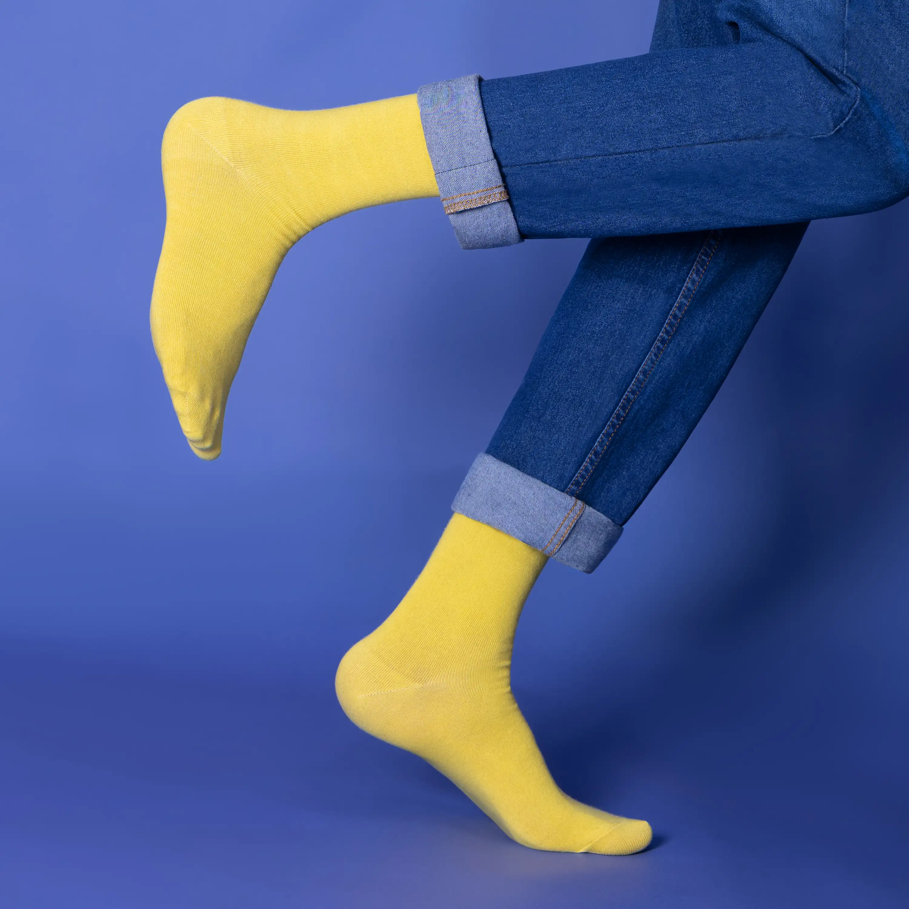 Bright Solid Crew Socks - Unisex (Pack of 1) - Image 15