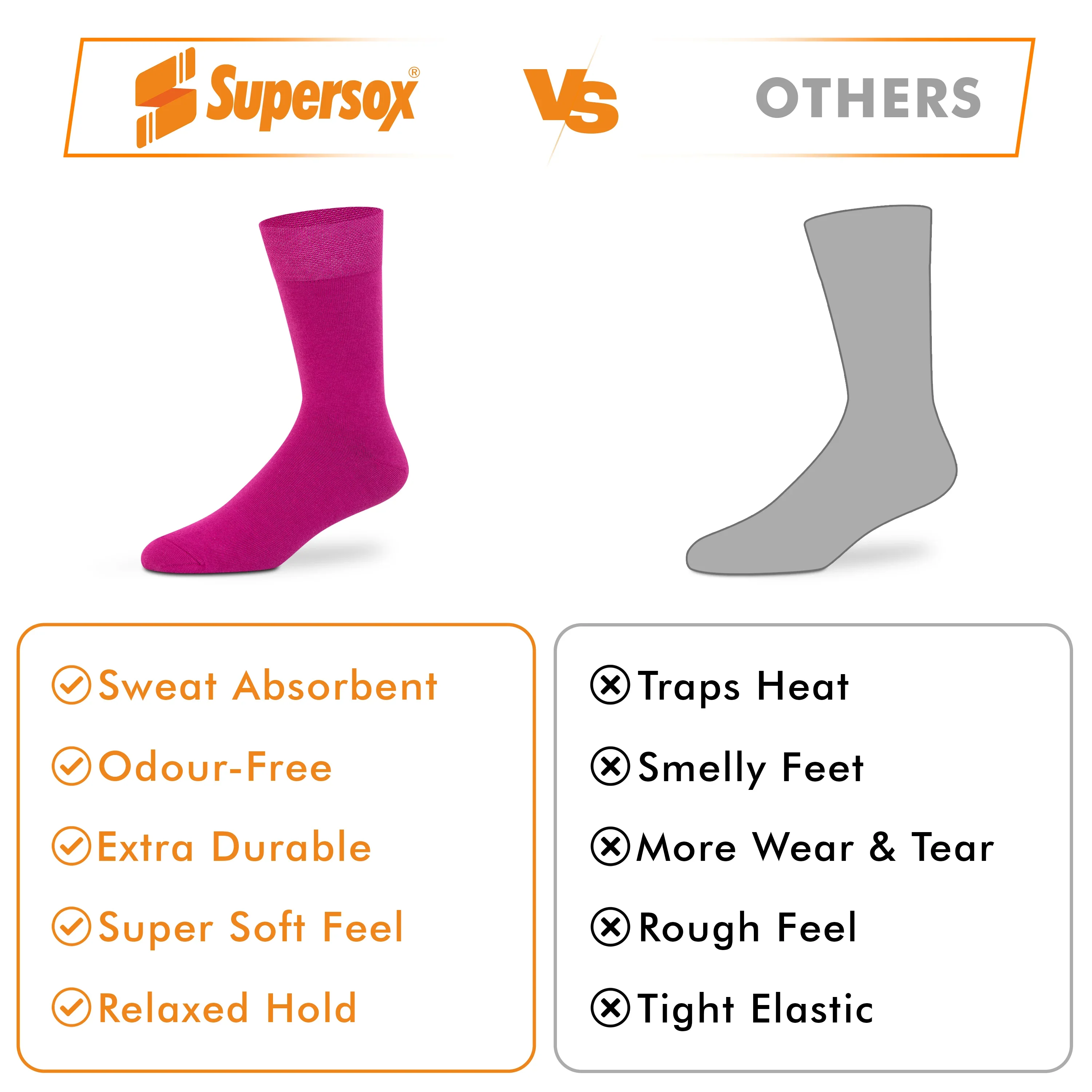 Bright Solid Crew Socks - Unisex (Pack of 1) - Image 43