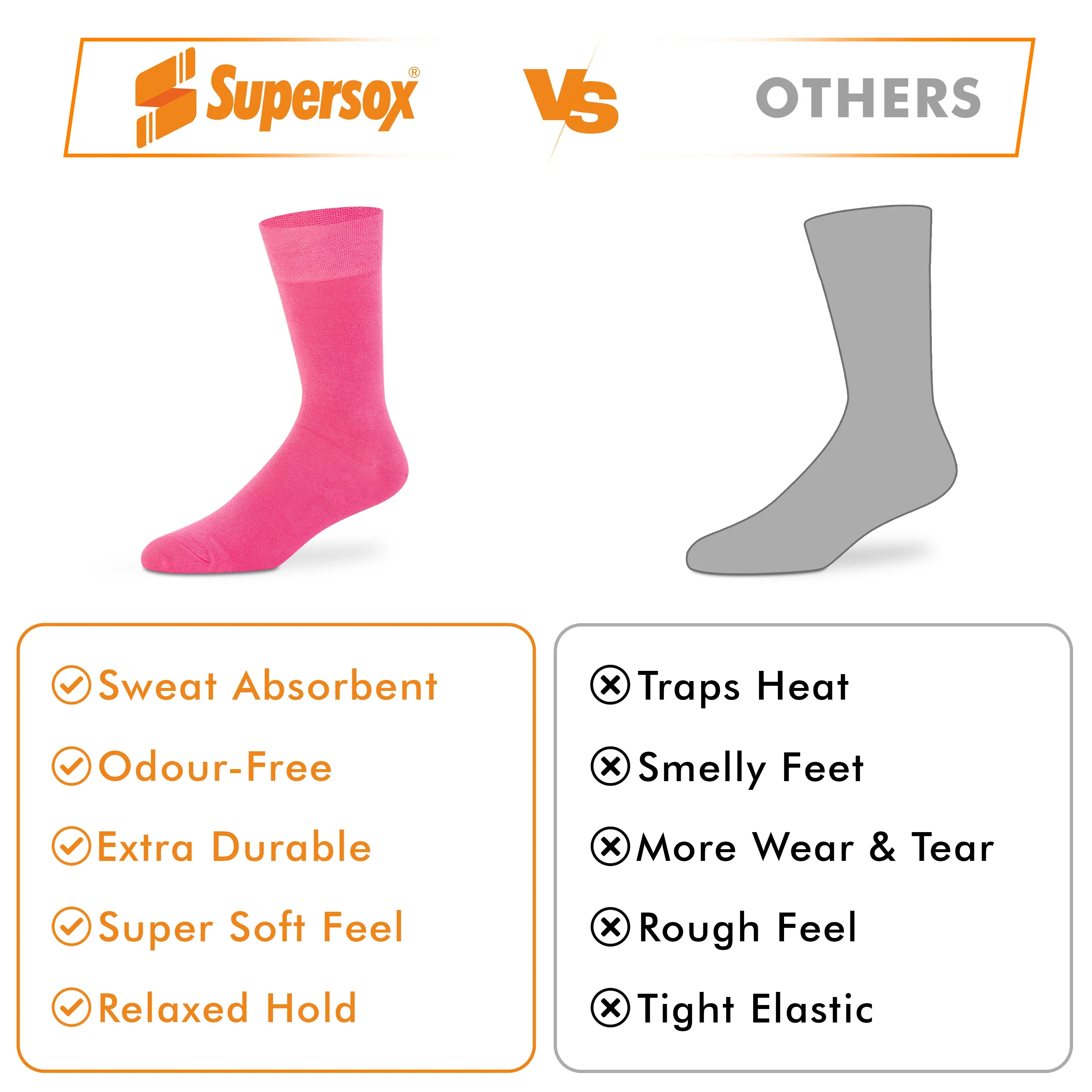Bright Solid Crew Socks - Unisex (Pack of 1) - Image 44