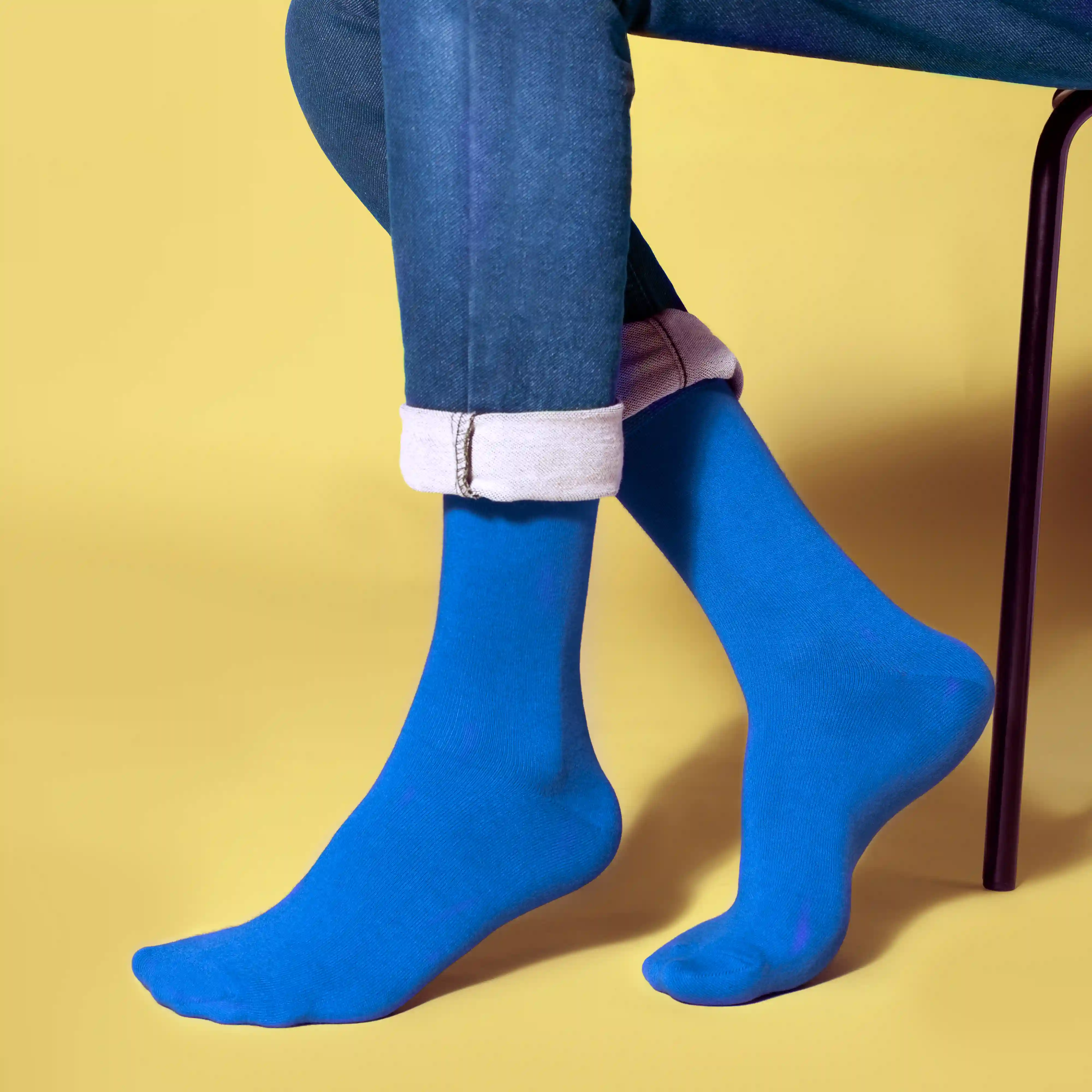 Bright Solid Crew Socks - Unisex (Pack of 1) - Image 9