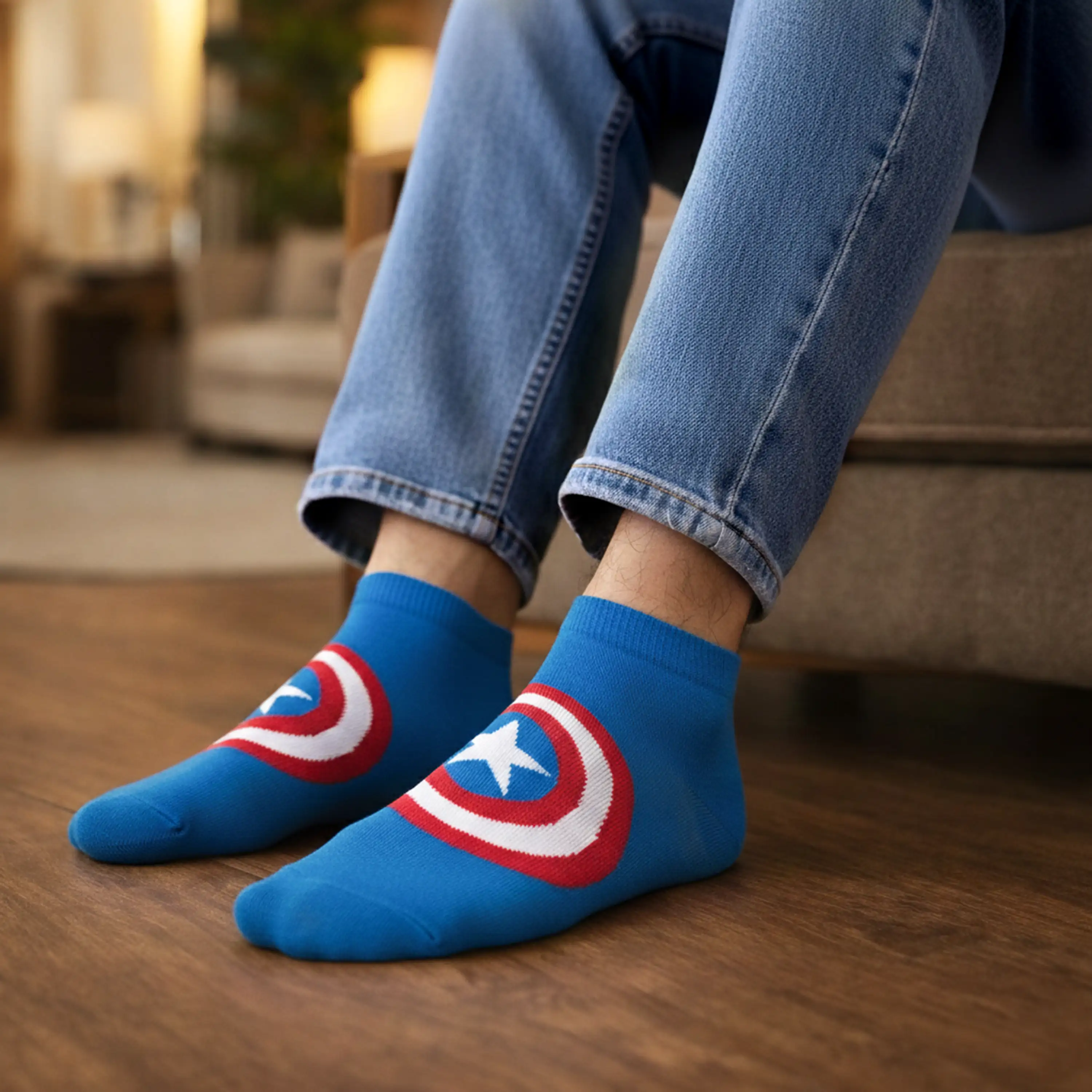 Marvel Captain America Low-Cut Socks - Men (Pack of 3) - Image 4
