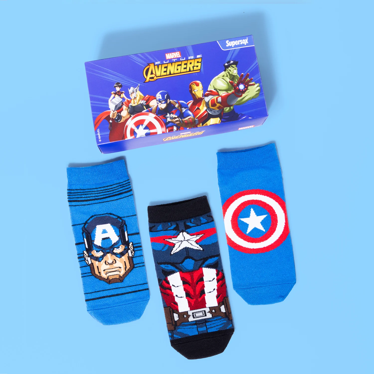 Marvel Captain America Low-Cut Socks - Men (Pack of 3) - Image 6