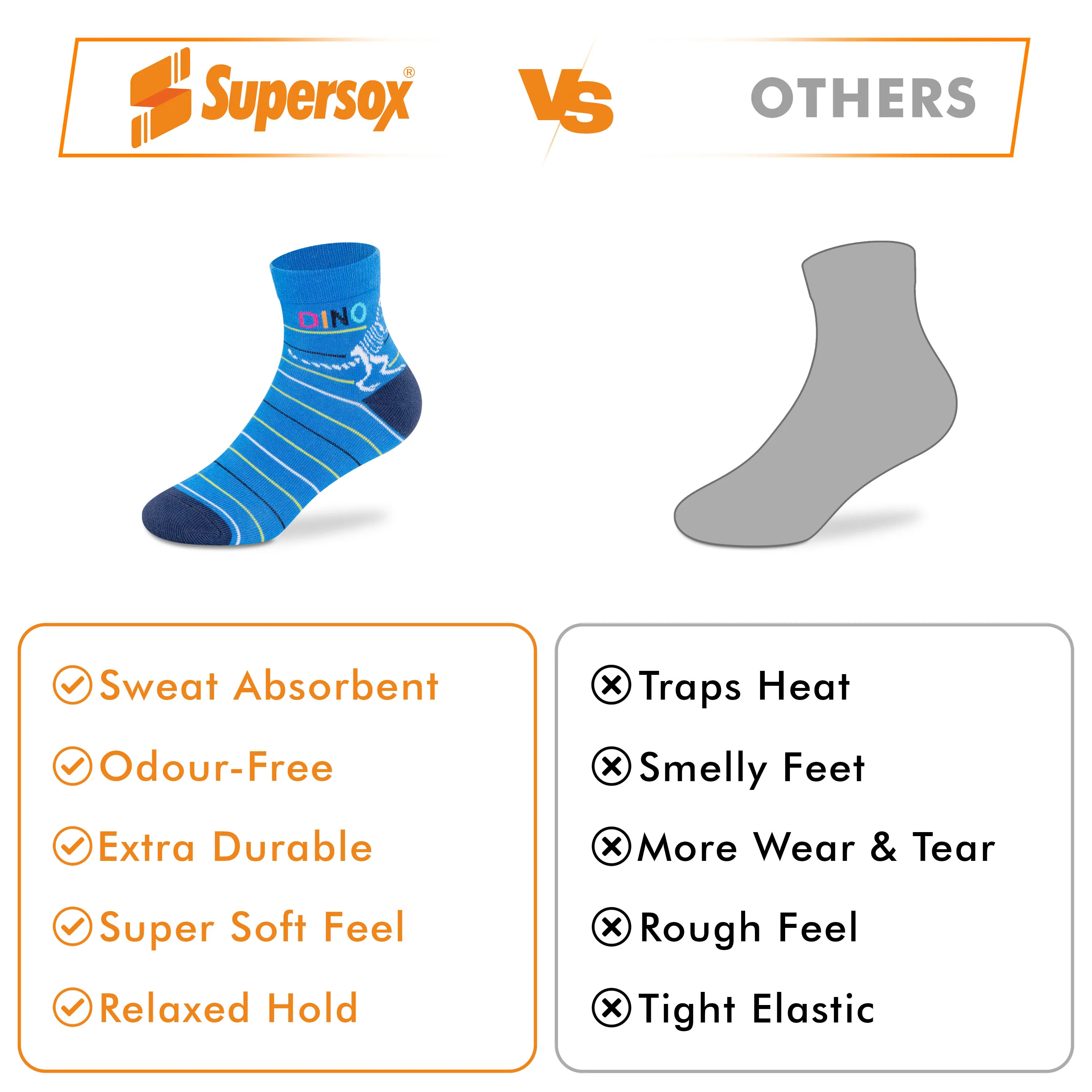 Casual Ankle Socks - Boys (Pack of 3) - Image 6
