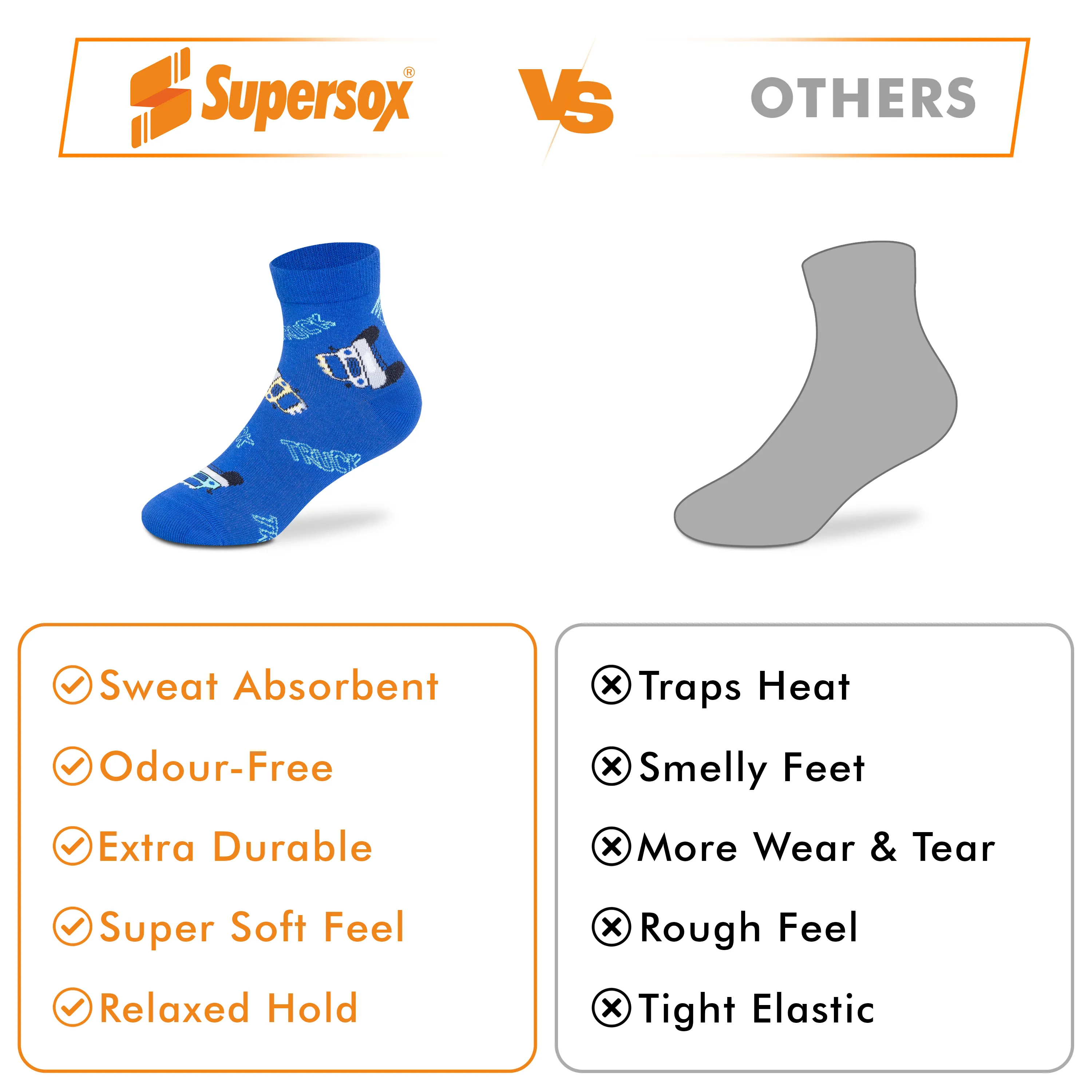 Casual Ankle Socks - Boys (Pack of 3) - Image 6