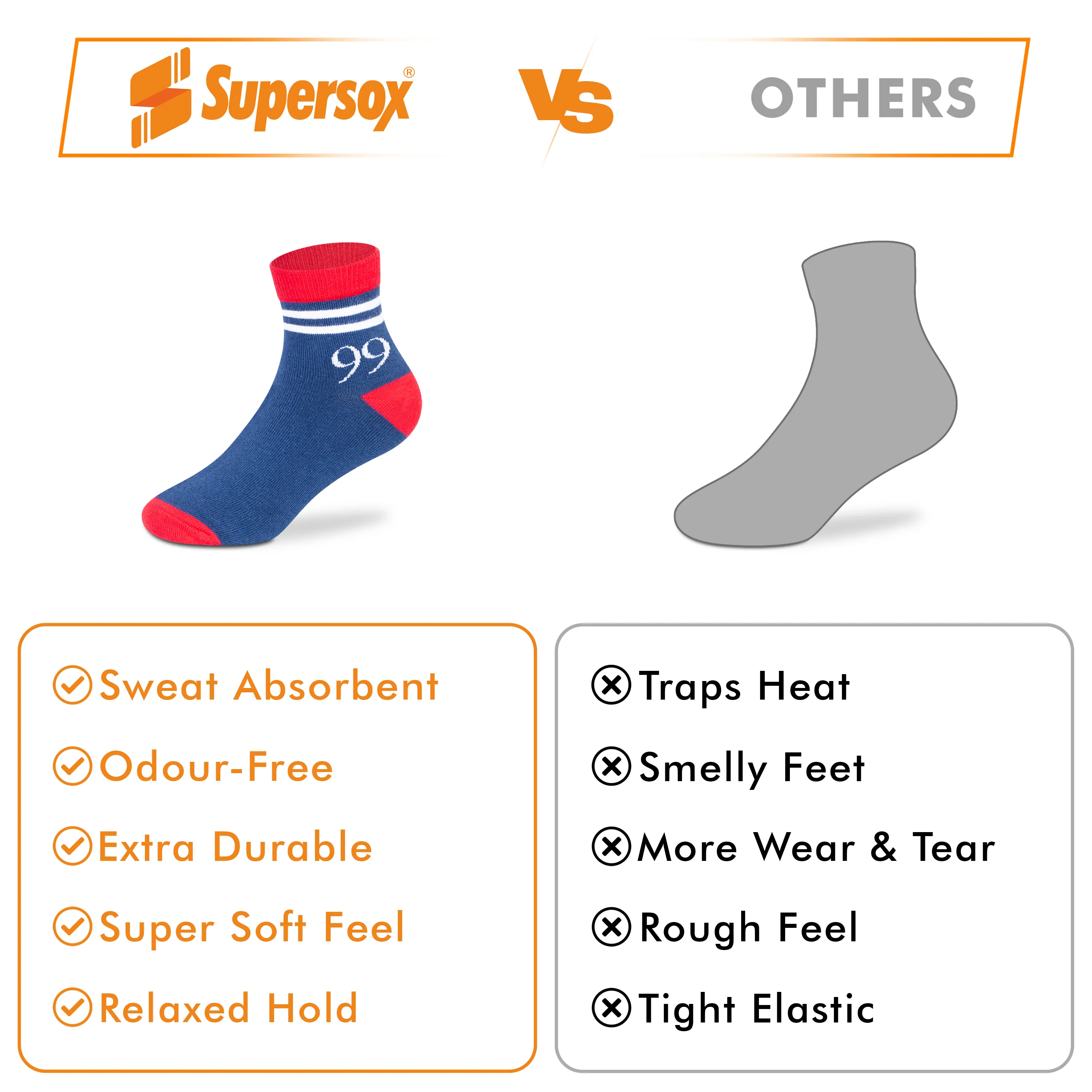 Casual Ankle Socks - Boys (Pack of 3) - Image 6
