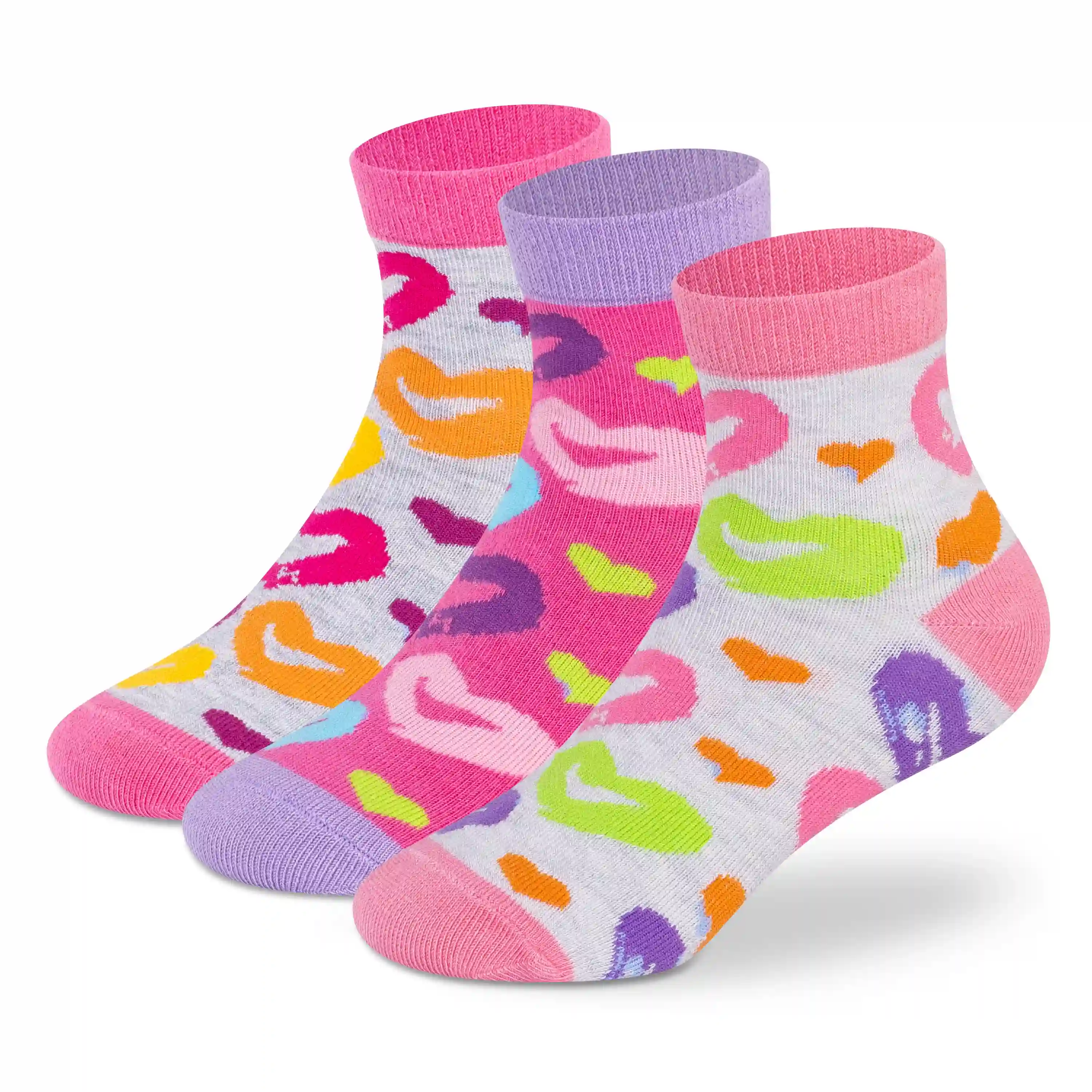 Casual Ankle Socks - Girls (Pack of 3) - Image 2