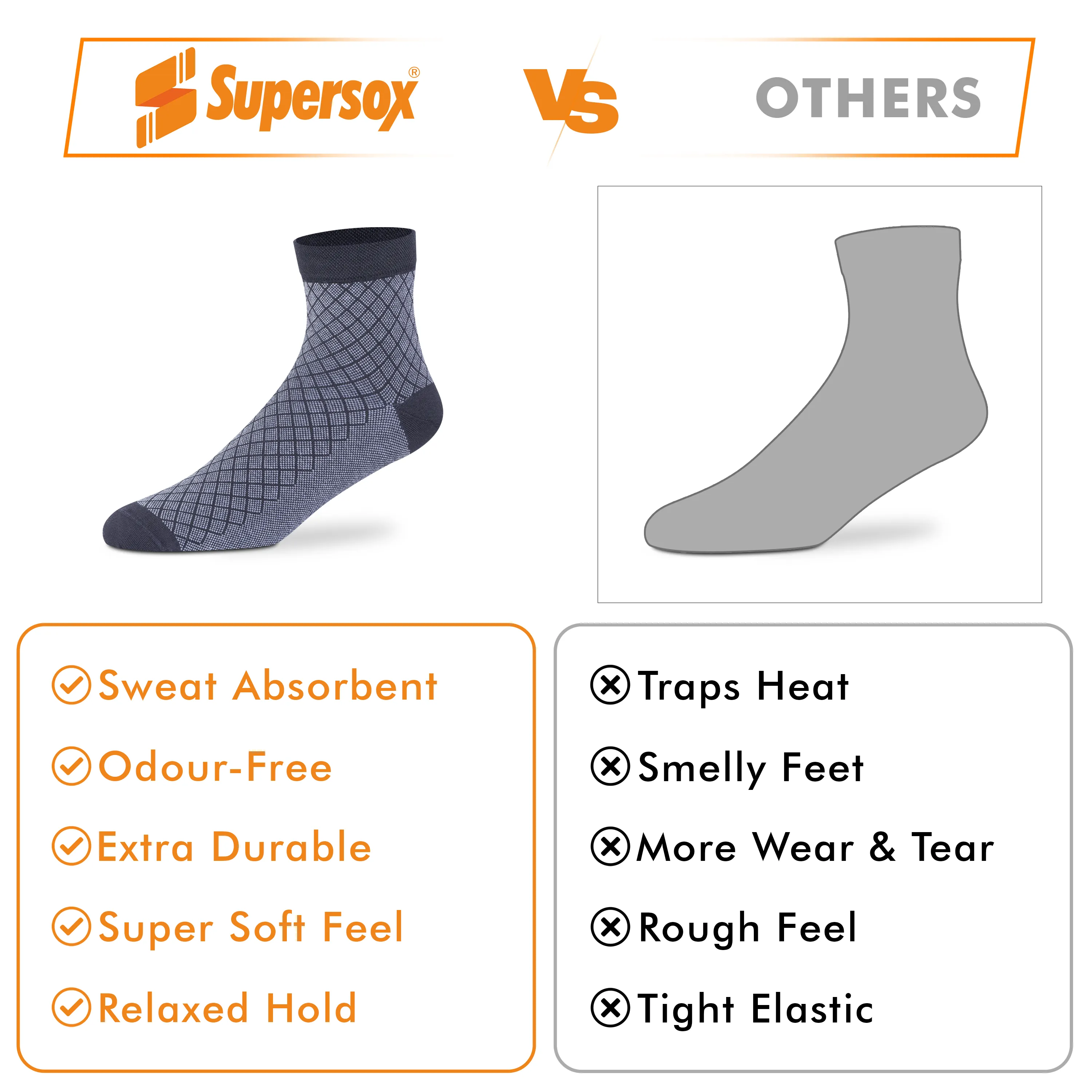 Casual Ankle Socks - Men (Pack of 2) - Image 5