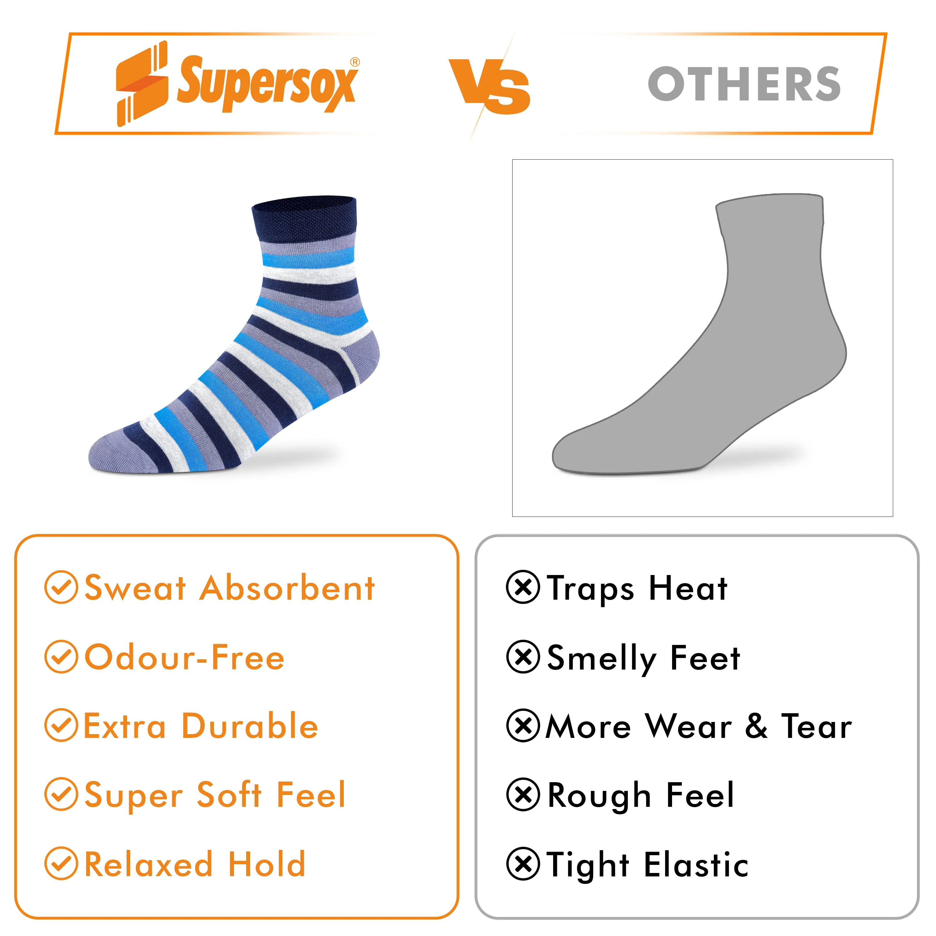 Casual Ankle Socks - Men (Pack of 2) - Image 5