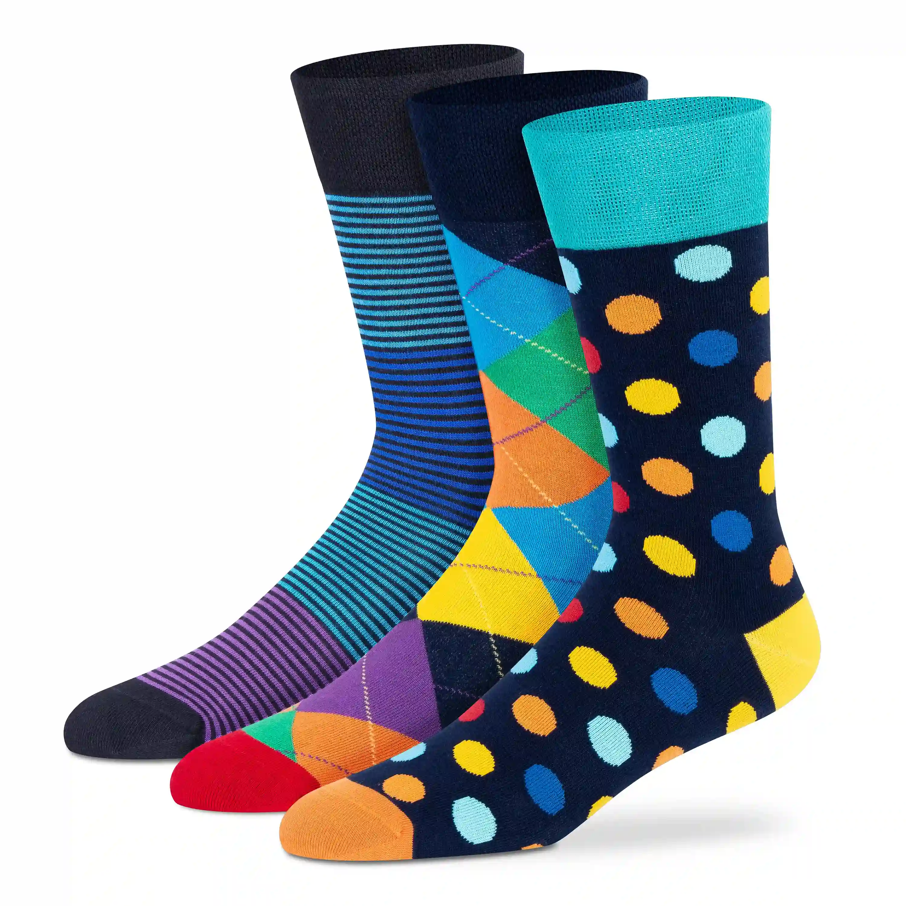 Funky Crew Socks - Unisex (Pack of 3) - Image 5
