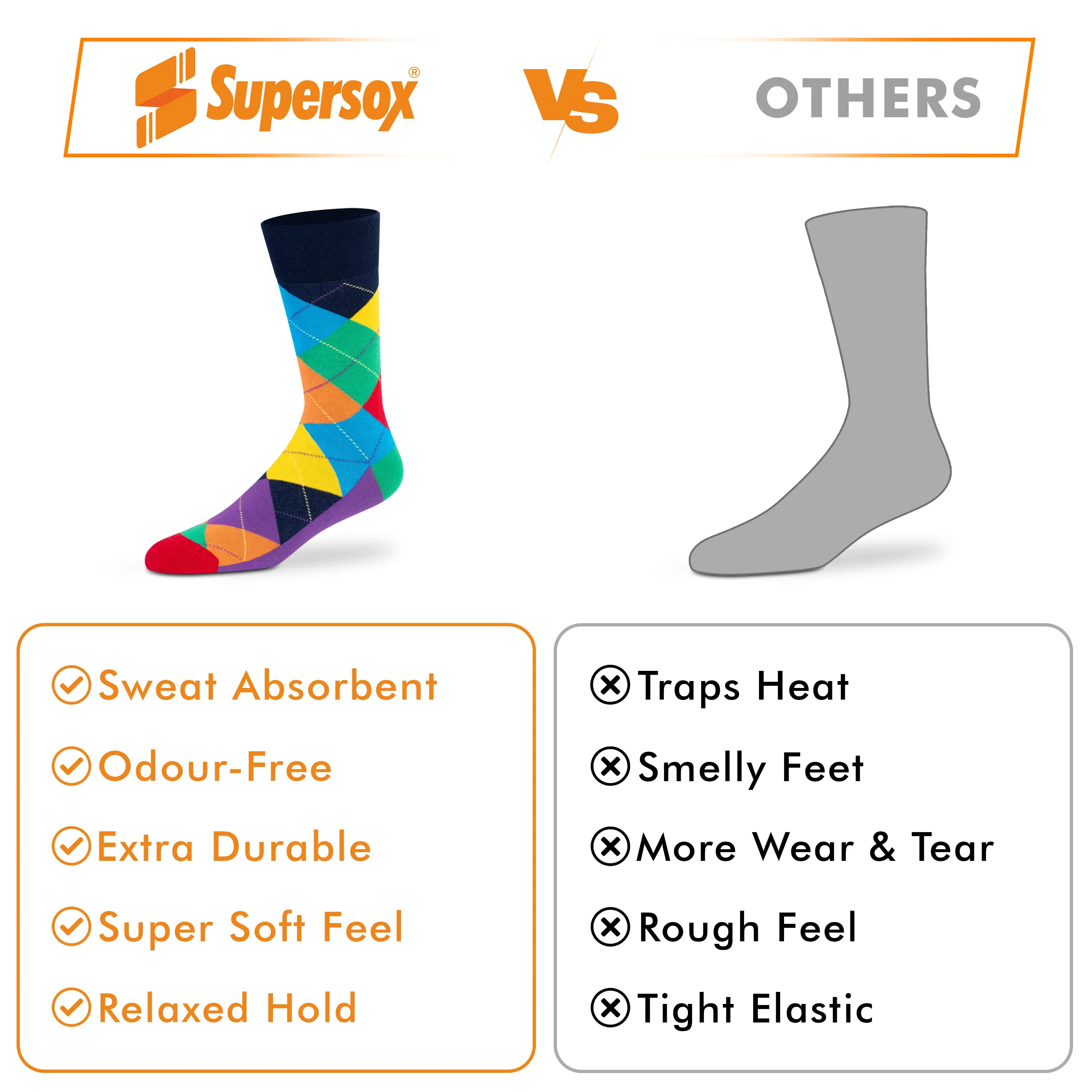 Funky Crew Socks - Unisex (Pack of 3) - Image 7