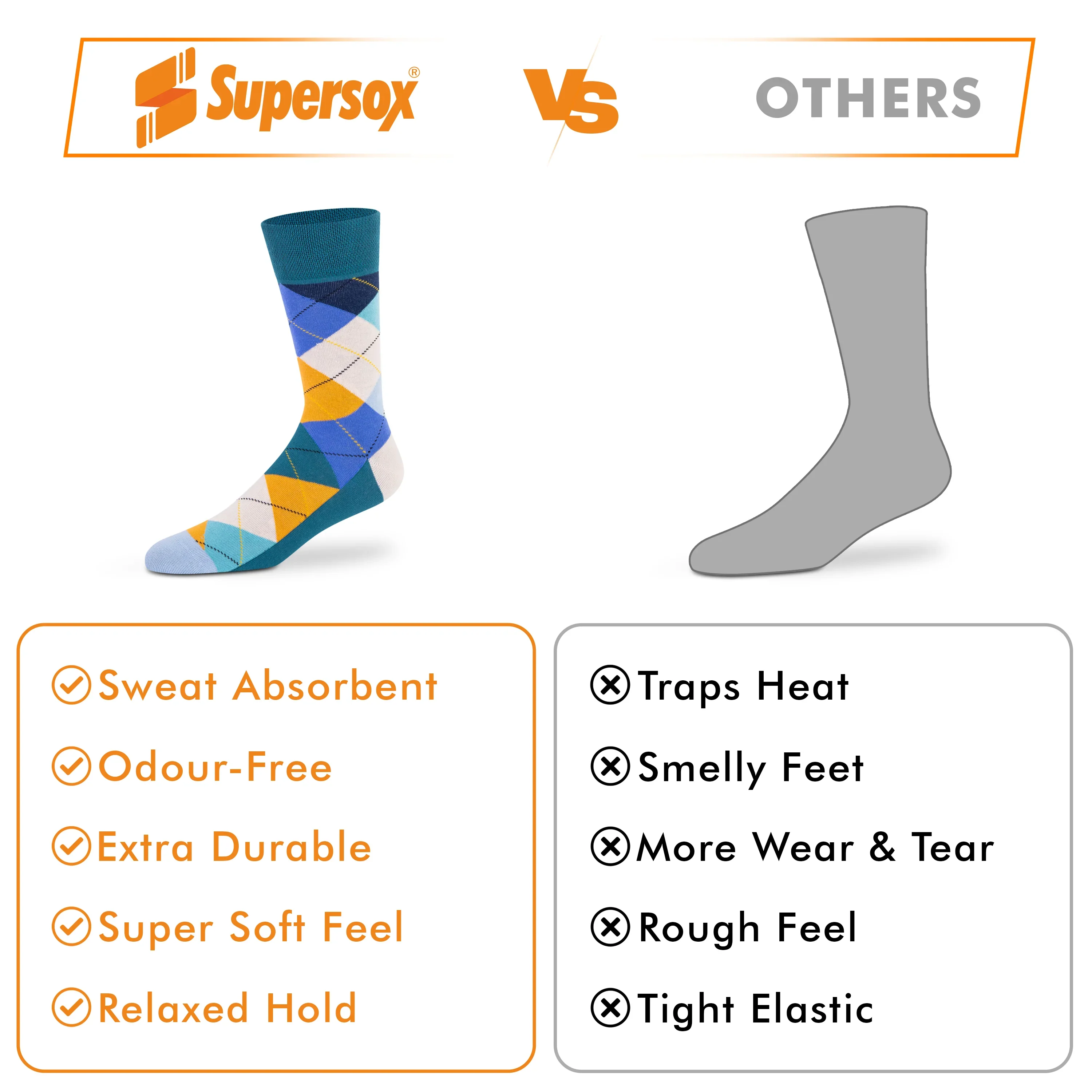 Funky Crew Socks - Unisex (Pack of 3) - Image 7