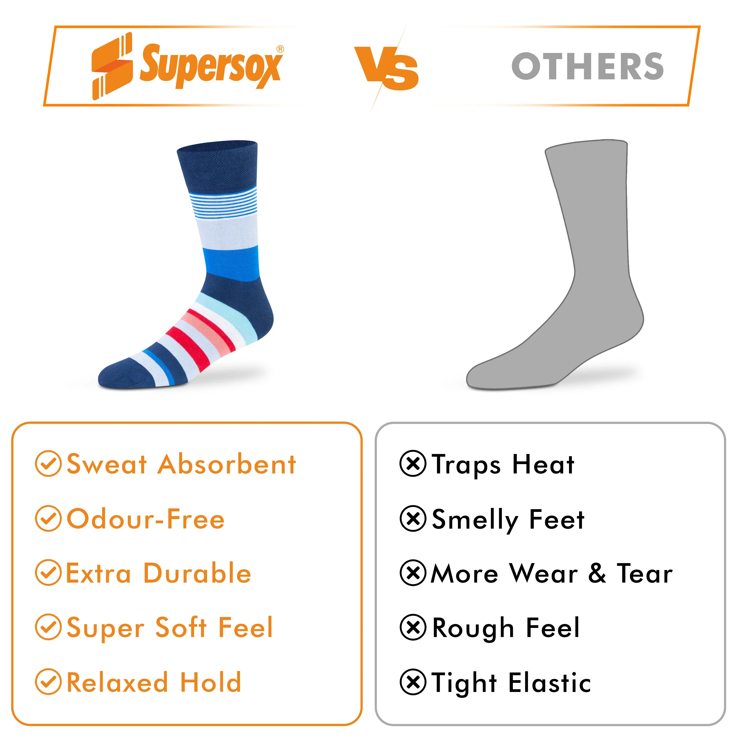 Funky Crew Socks - Unisex (Pack of 3) - Image 7