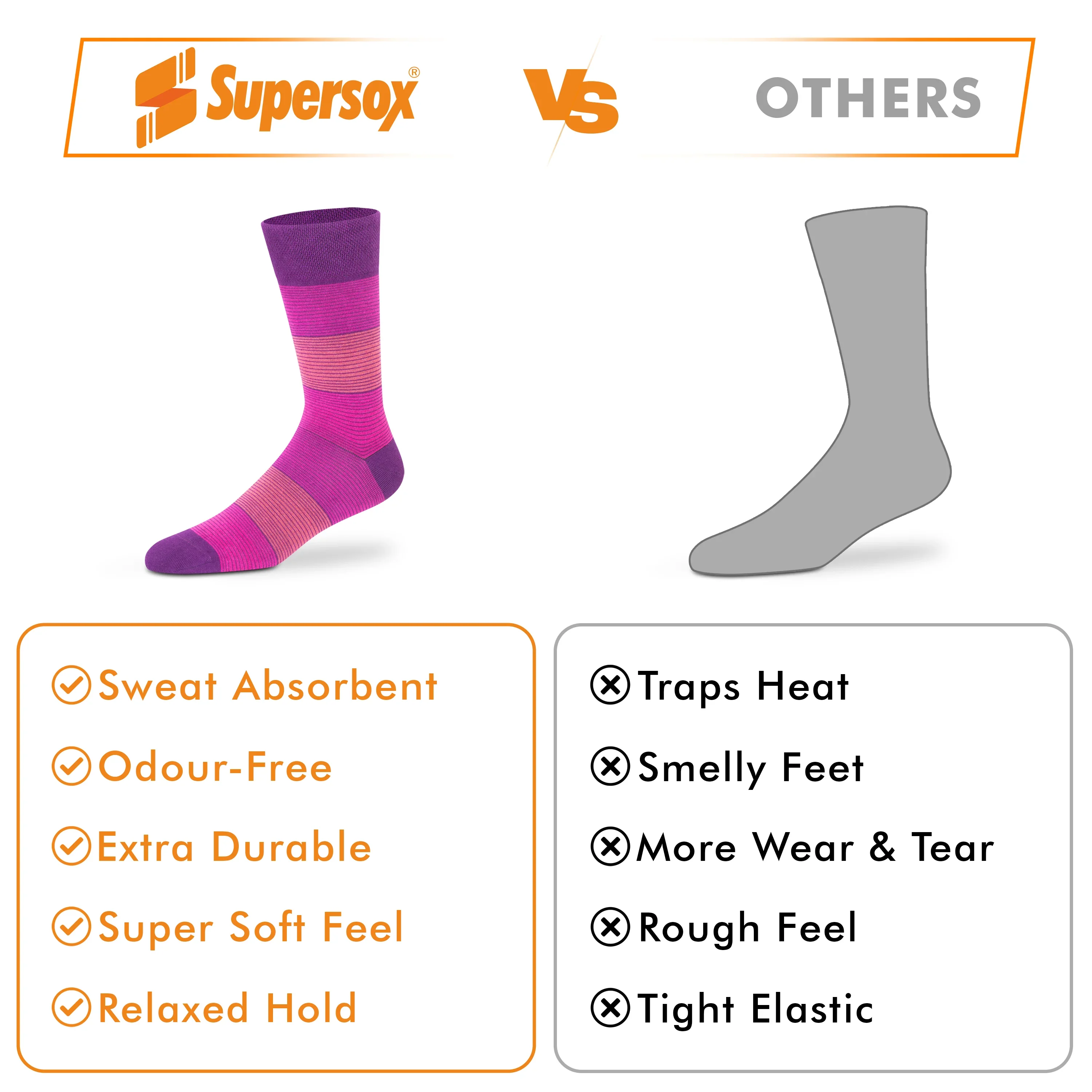 Funky Crew Socks - Unisex (Pack of 3) - Image 5
