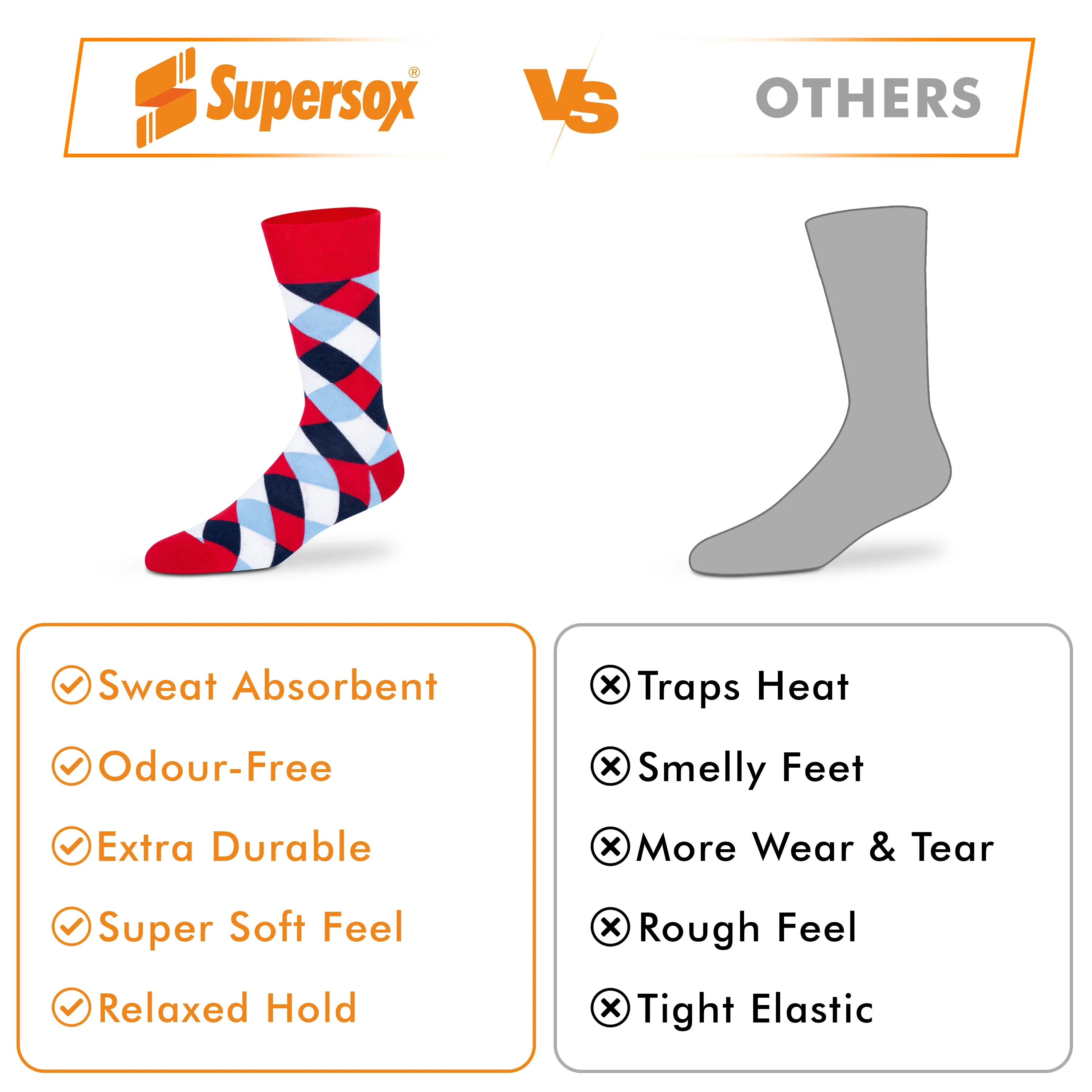 Funky Crew Socks - Unisex (Pack of 3) - Image 6