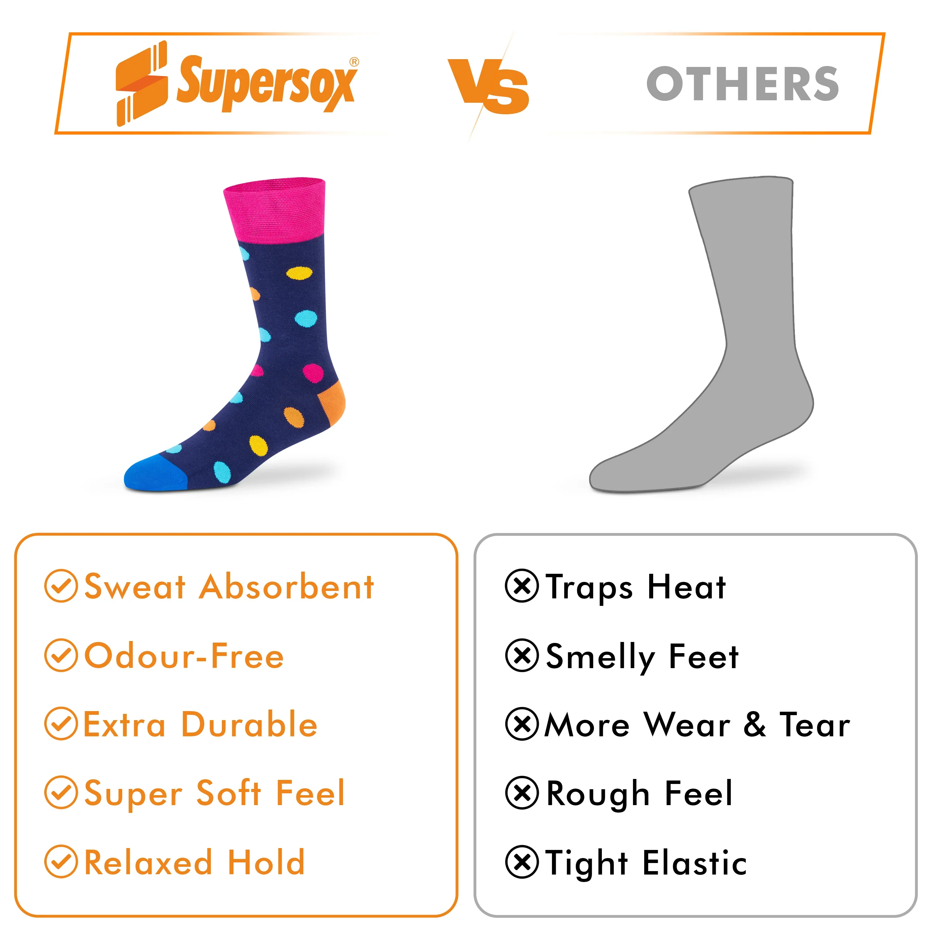 Funky Crew Socks - Unisex (Pack of 3) - Image 6