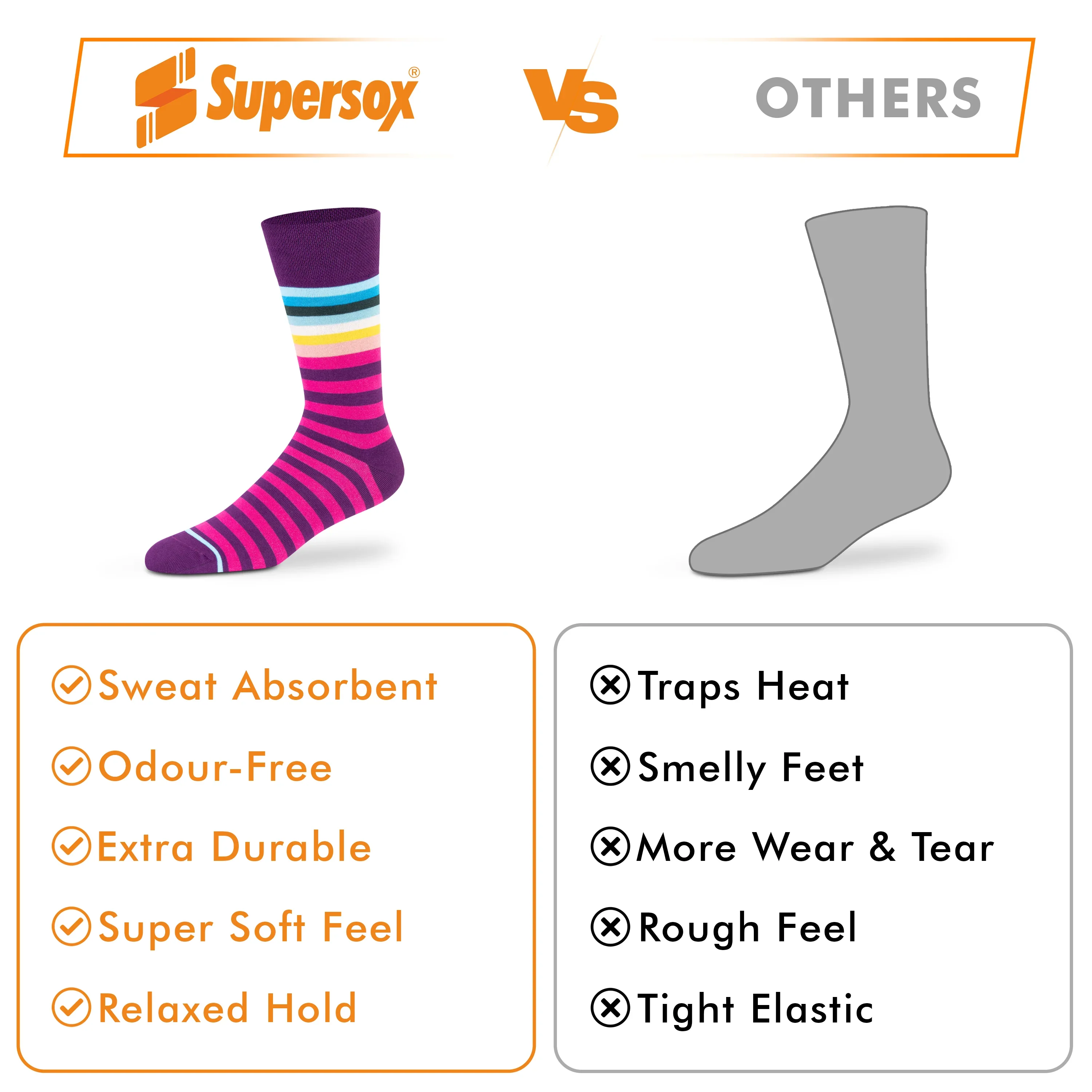 Funky Crew Socks - Unisex (Pack of 3) - Image 6