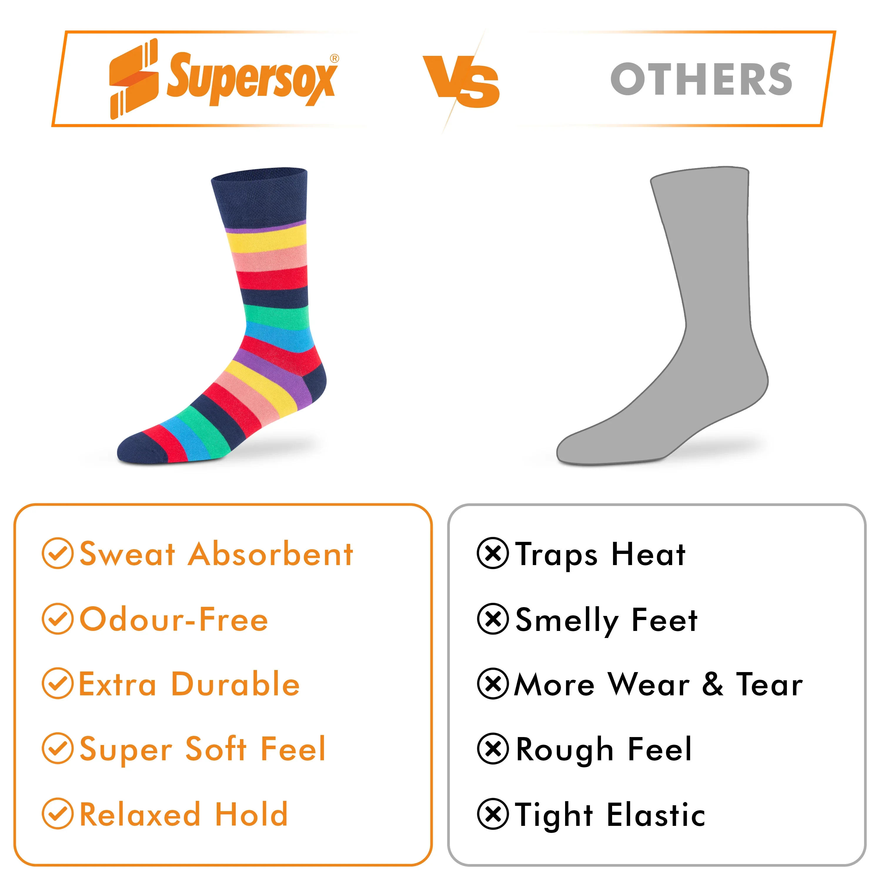 Funky Crew Socks - Unisex (Pack of 3) - Image 5