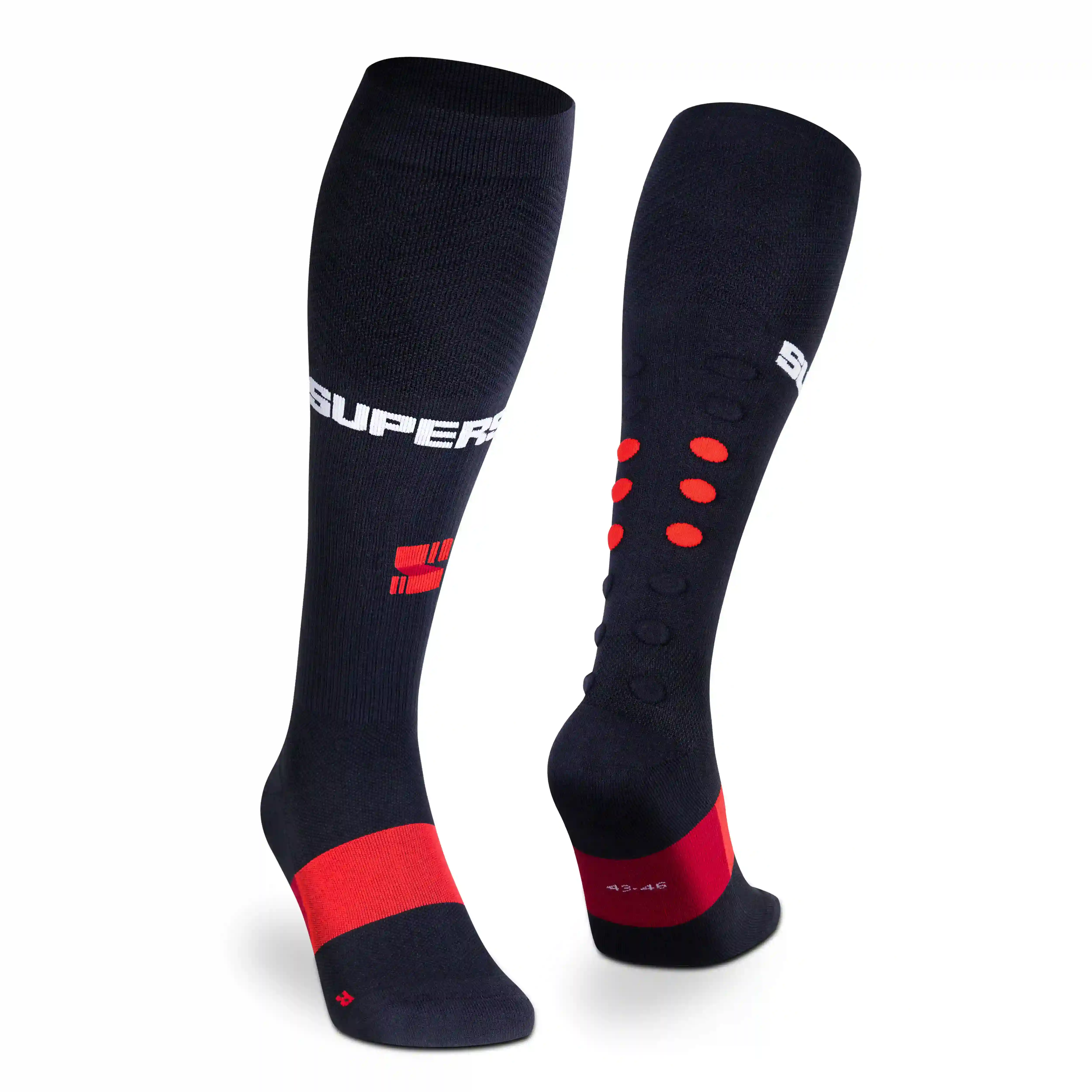 Marathon Compression Black Socks (Pack of 1) - Image 4