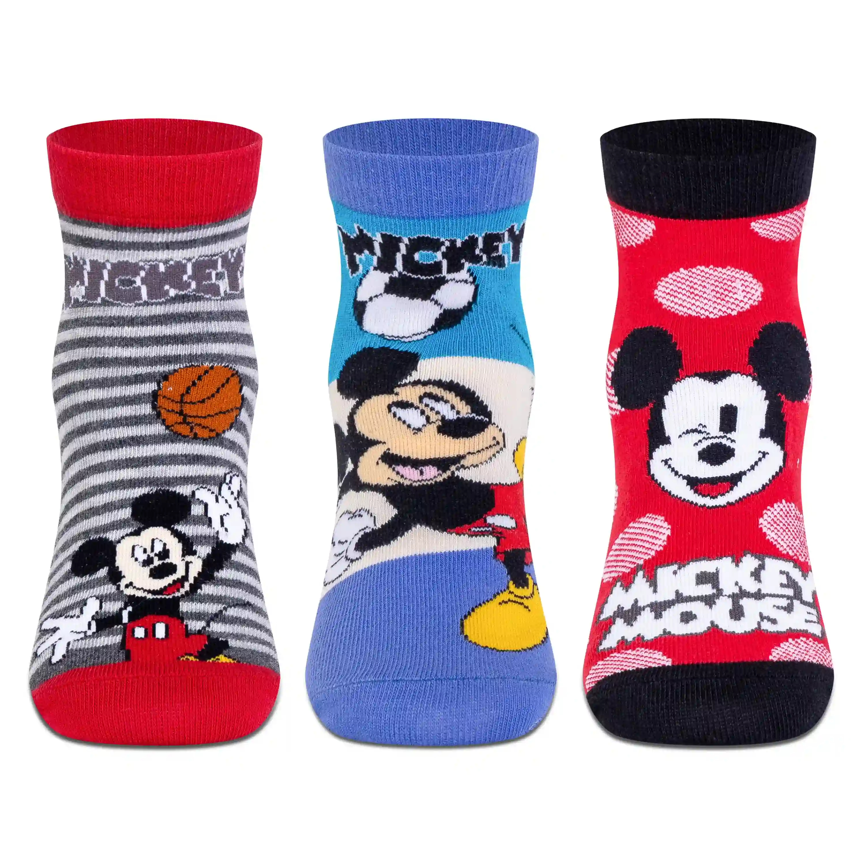 Disney Mickey & Friends Ankle Socks - Boys (Pack of 3) - Image 3