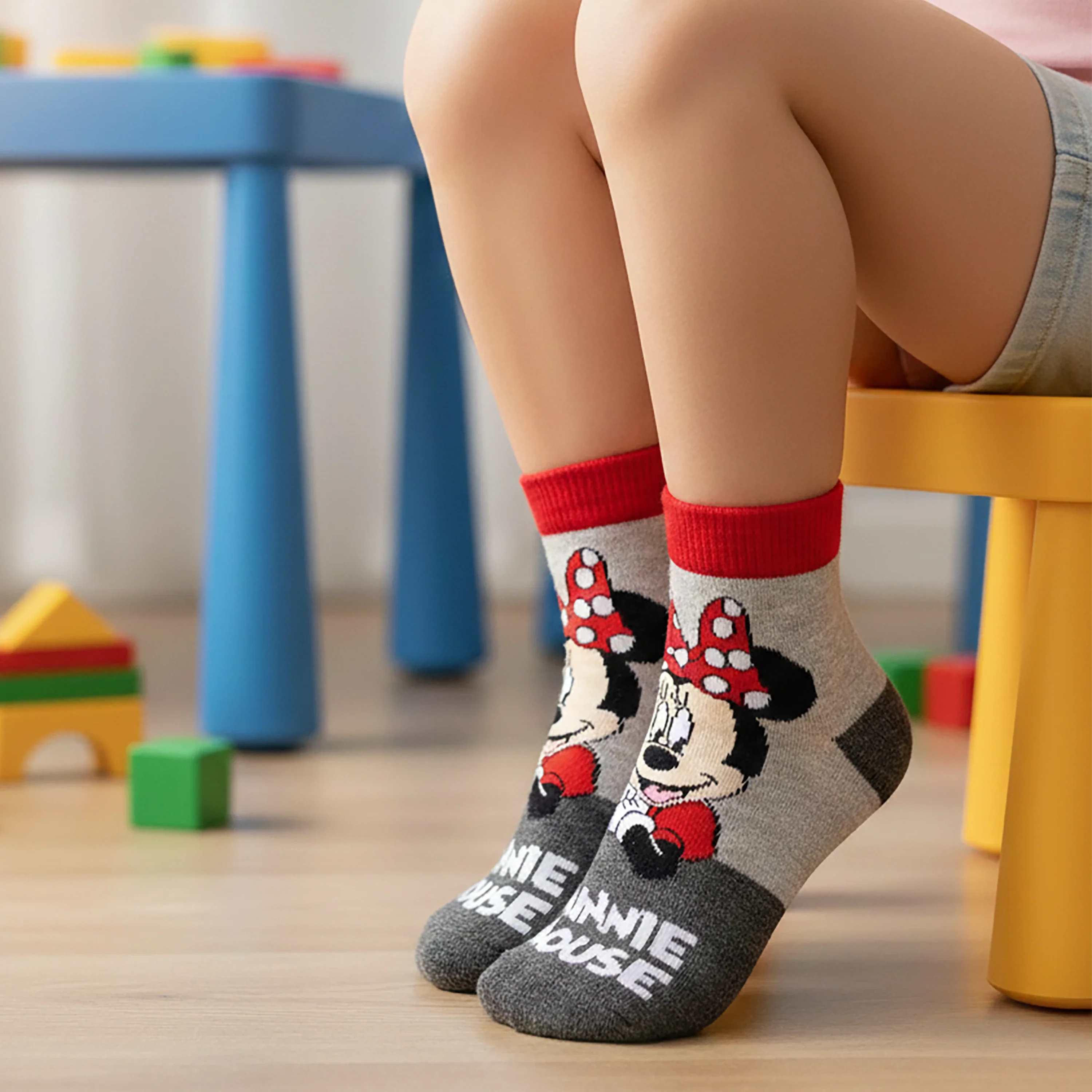 Disney Minnie Mouse Ankle Socks - Girls (Pack of 3) - Image 4