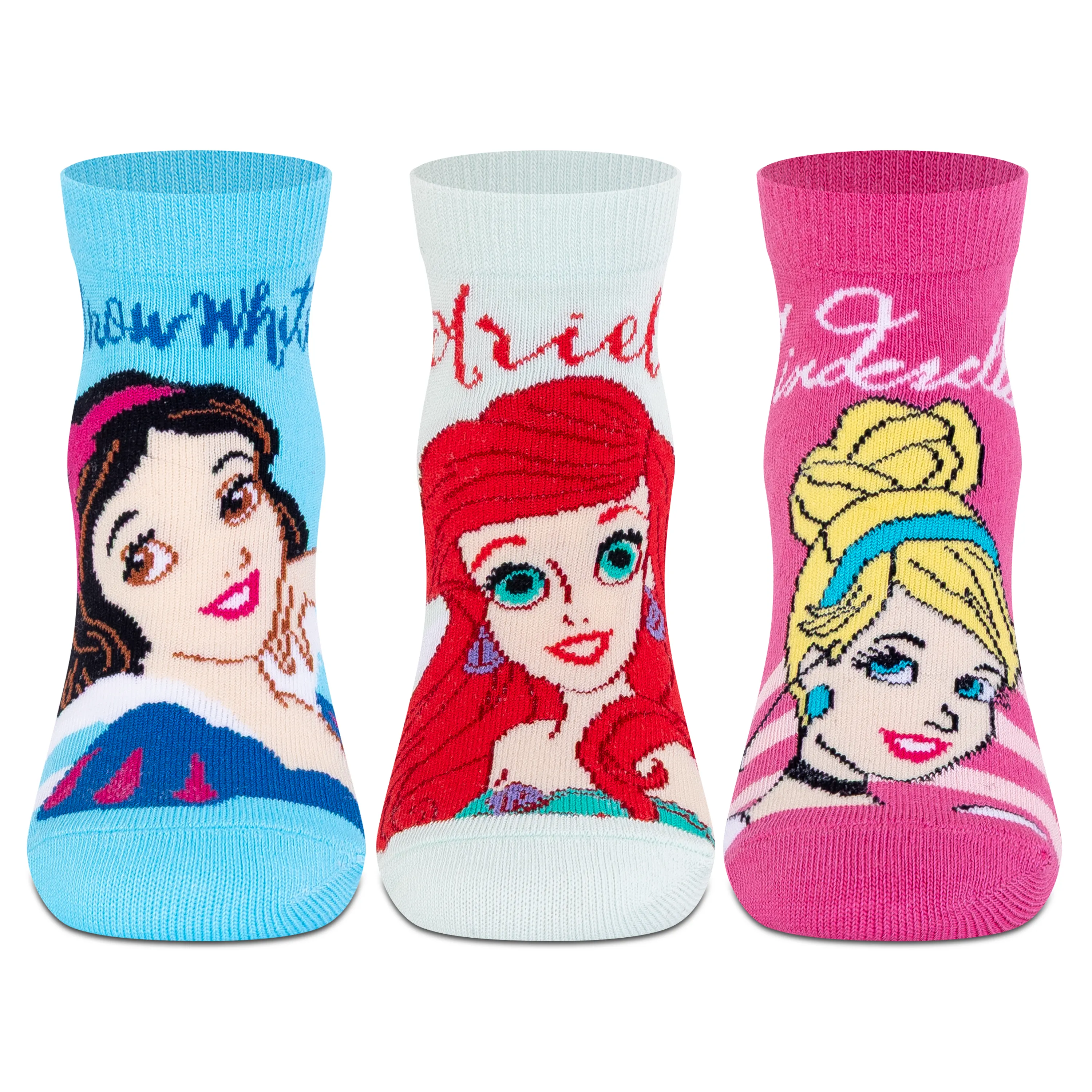 Disney Princesses Ankle Socks - Girls (Pack of 3) - Image 6