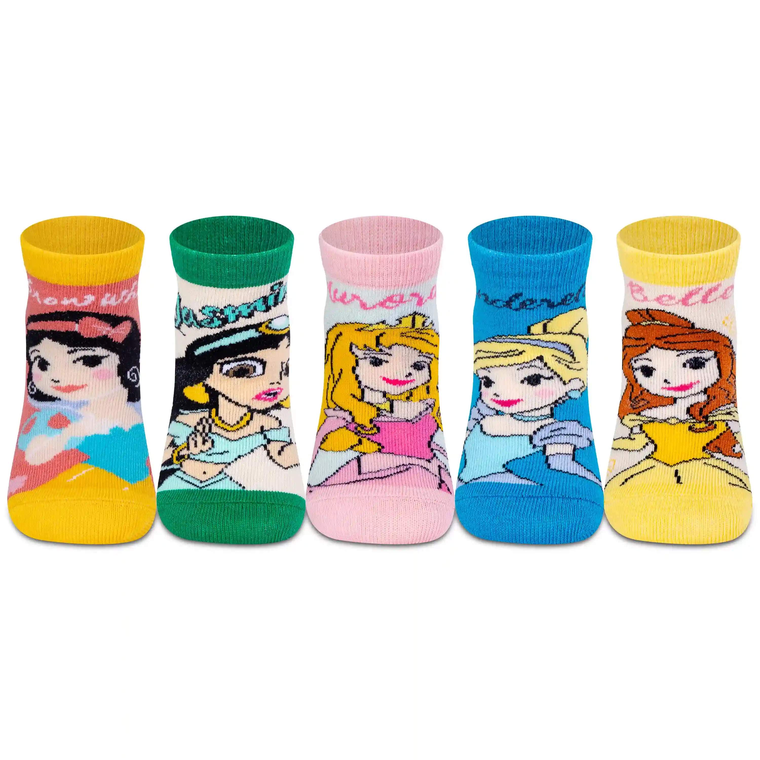 Disney Princesses Ankle Socks - Girls (Pack of 5) - Image 8