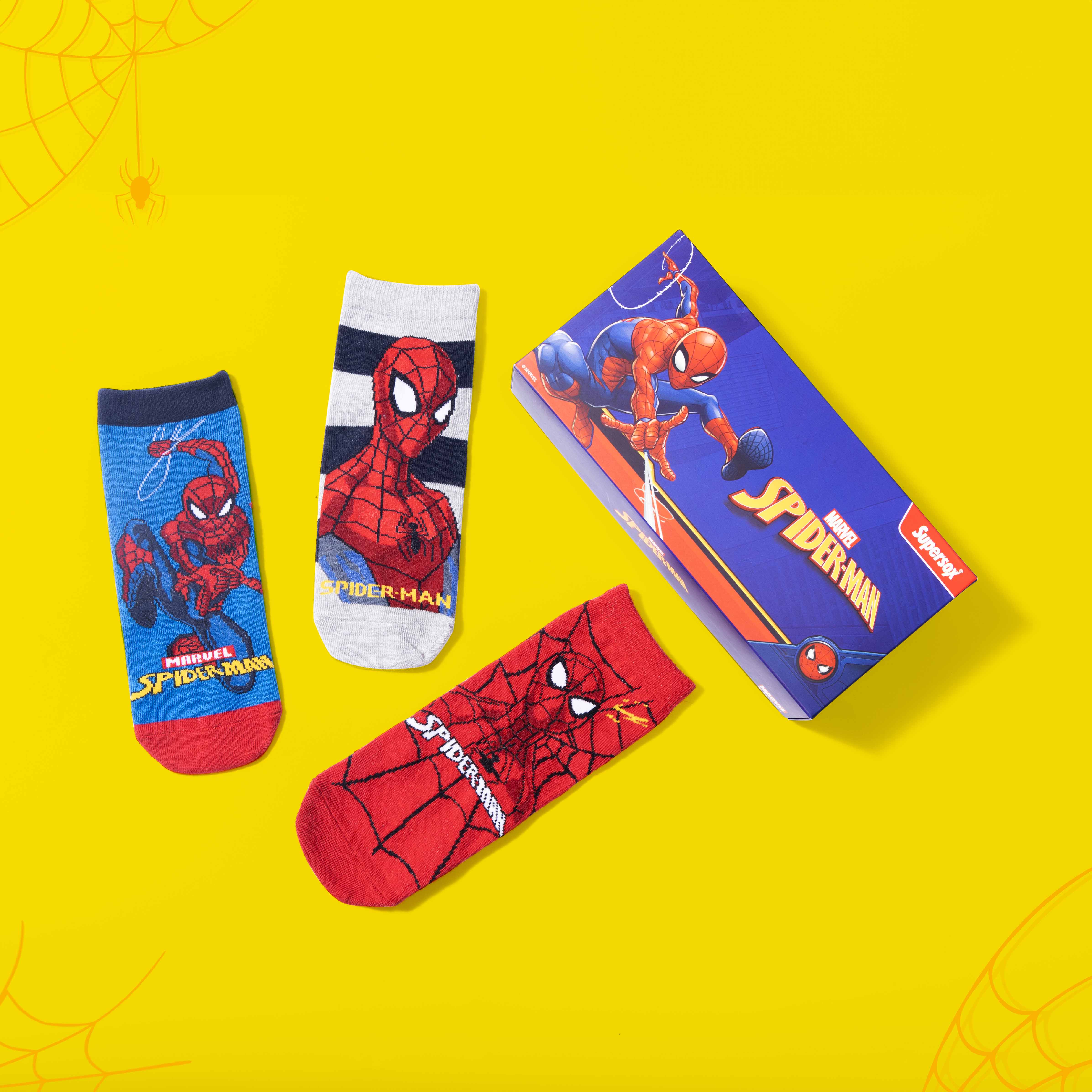 Marvel Spiderman Ankle Socks - Boys (Pack of 3) - Image 6