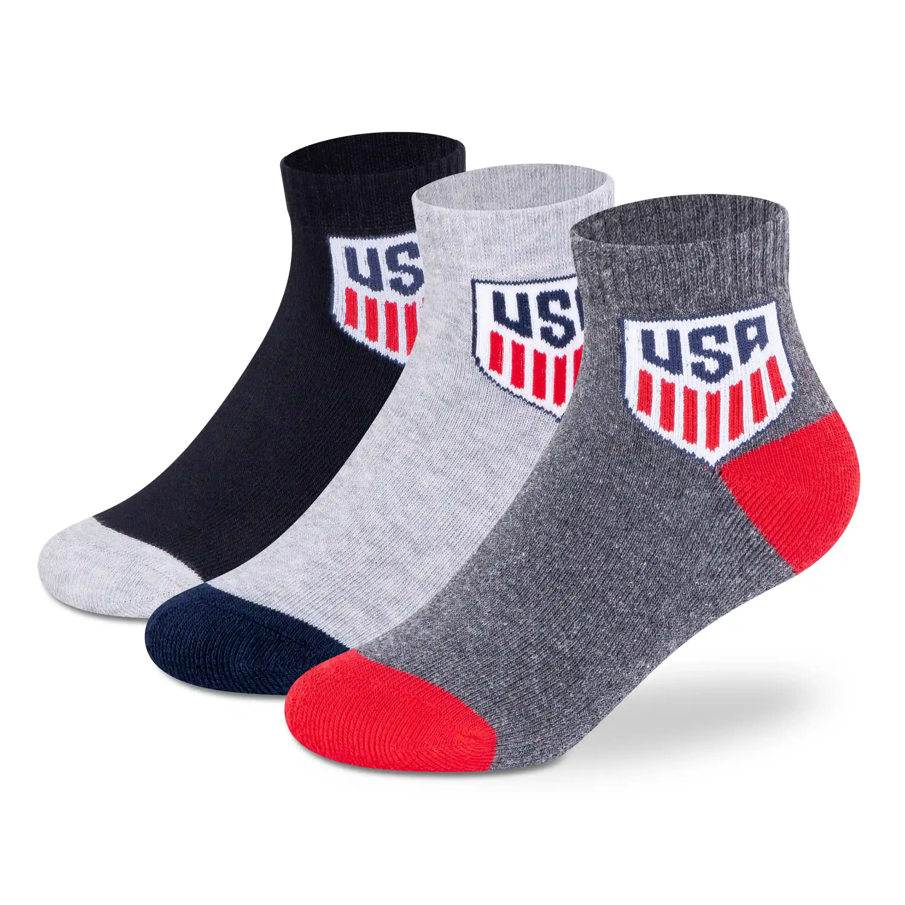 Sports Ankle Socks - Boys (Pack of 3) - Image 2