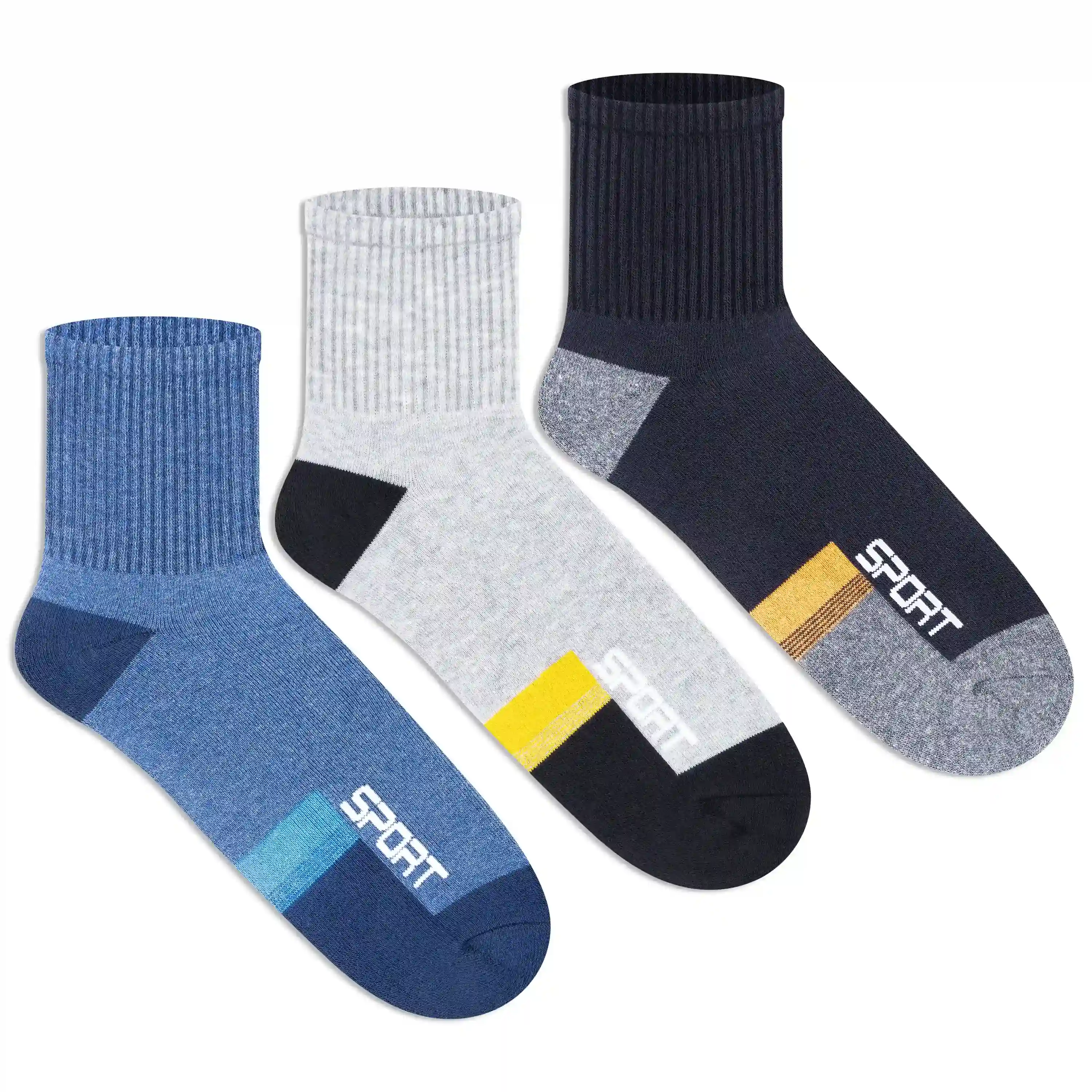 Sports Ankle Socks - Men (Pack of 3) - Image 5