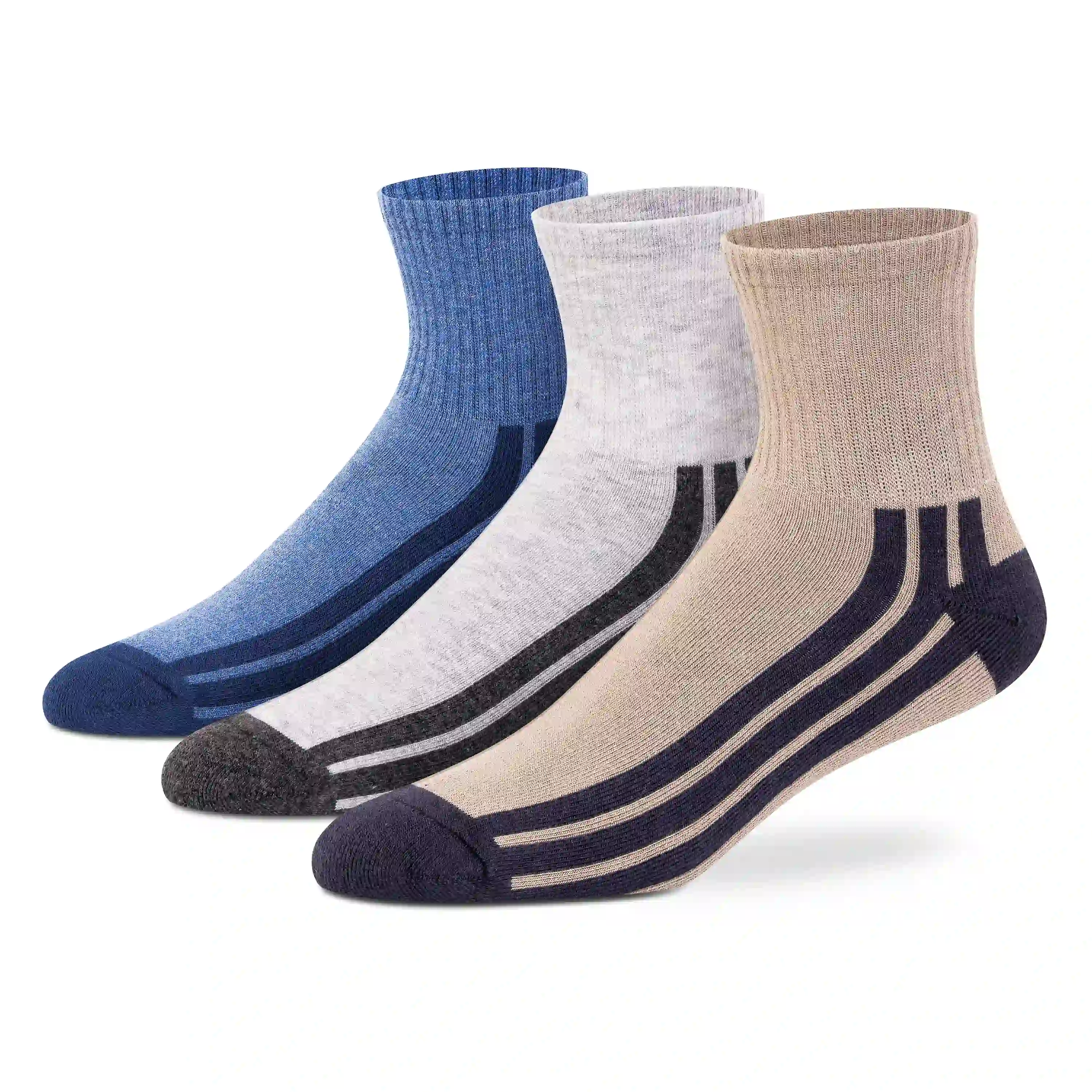 Sports Ankle Socks - Men (Pack of 3) - Image 2