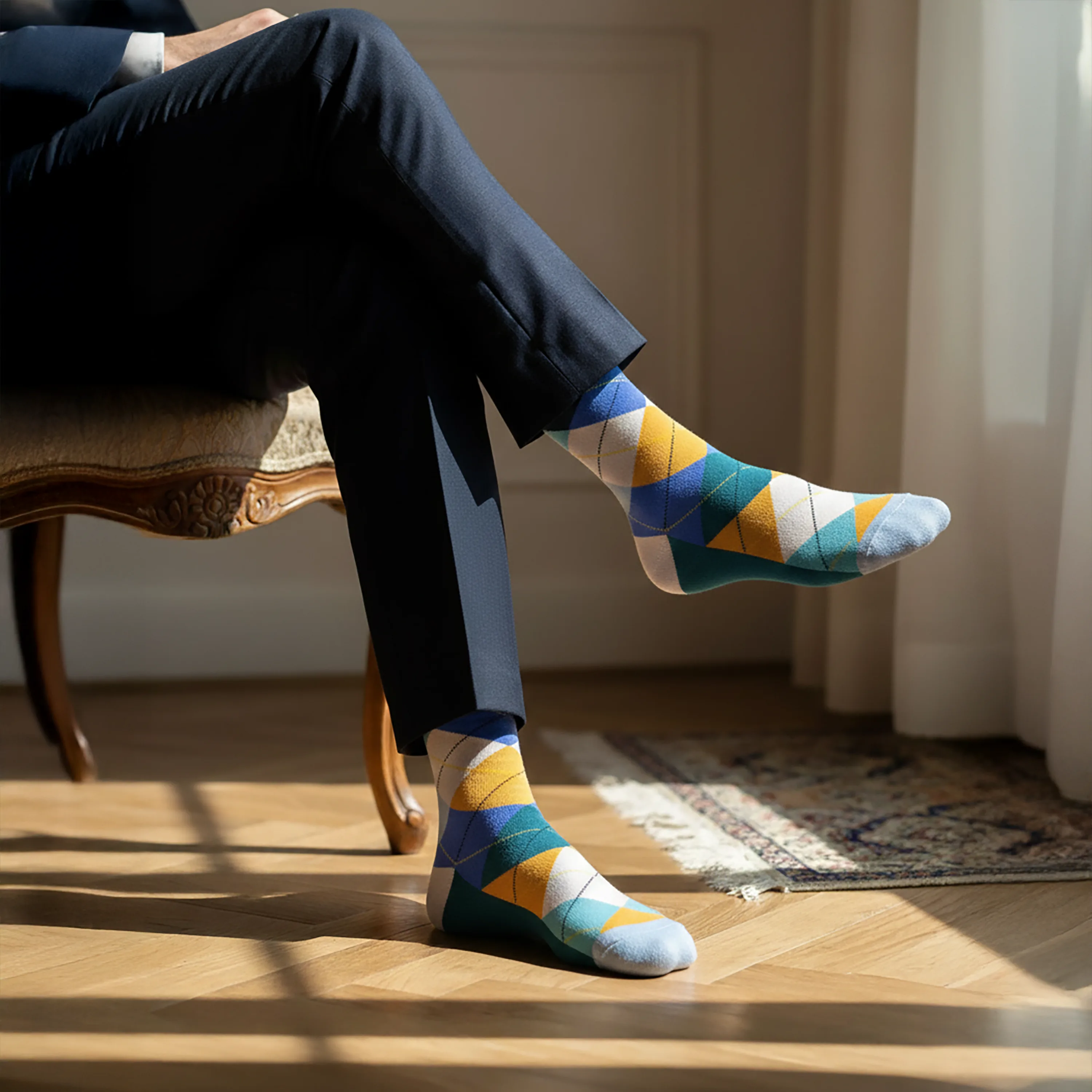 Argyle Crew Socks - Men (Pack of 3) - Image 2