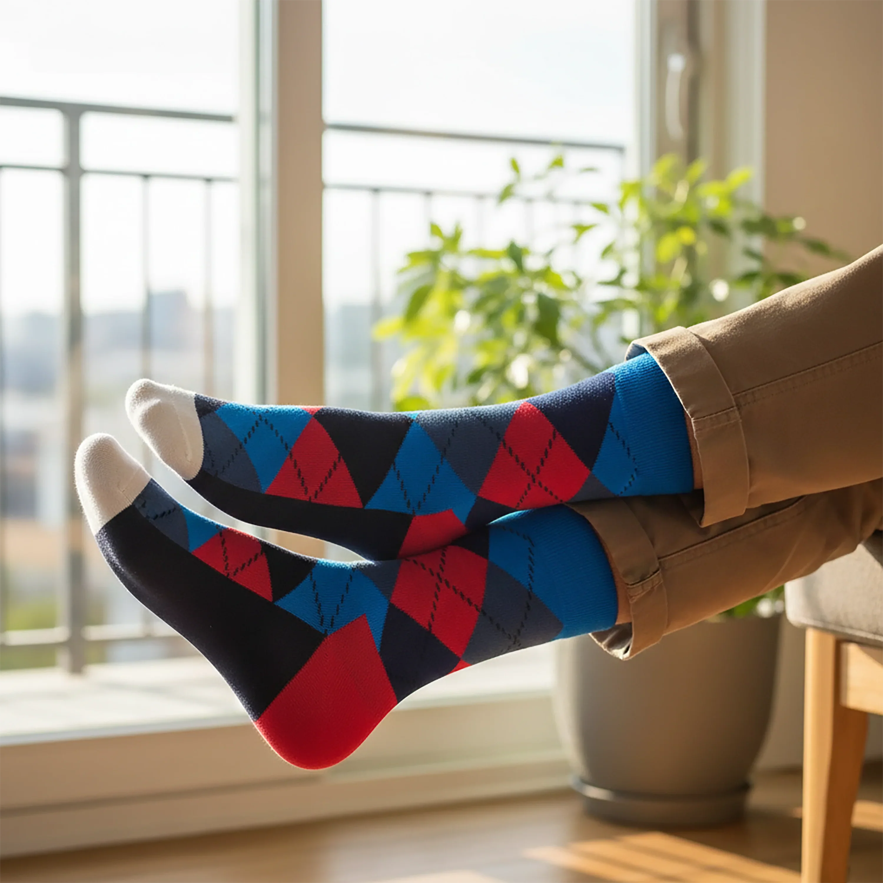 Argyle Crew Socks - Men (Pack of 3) - Image 4