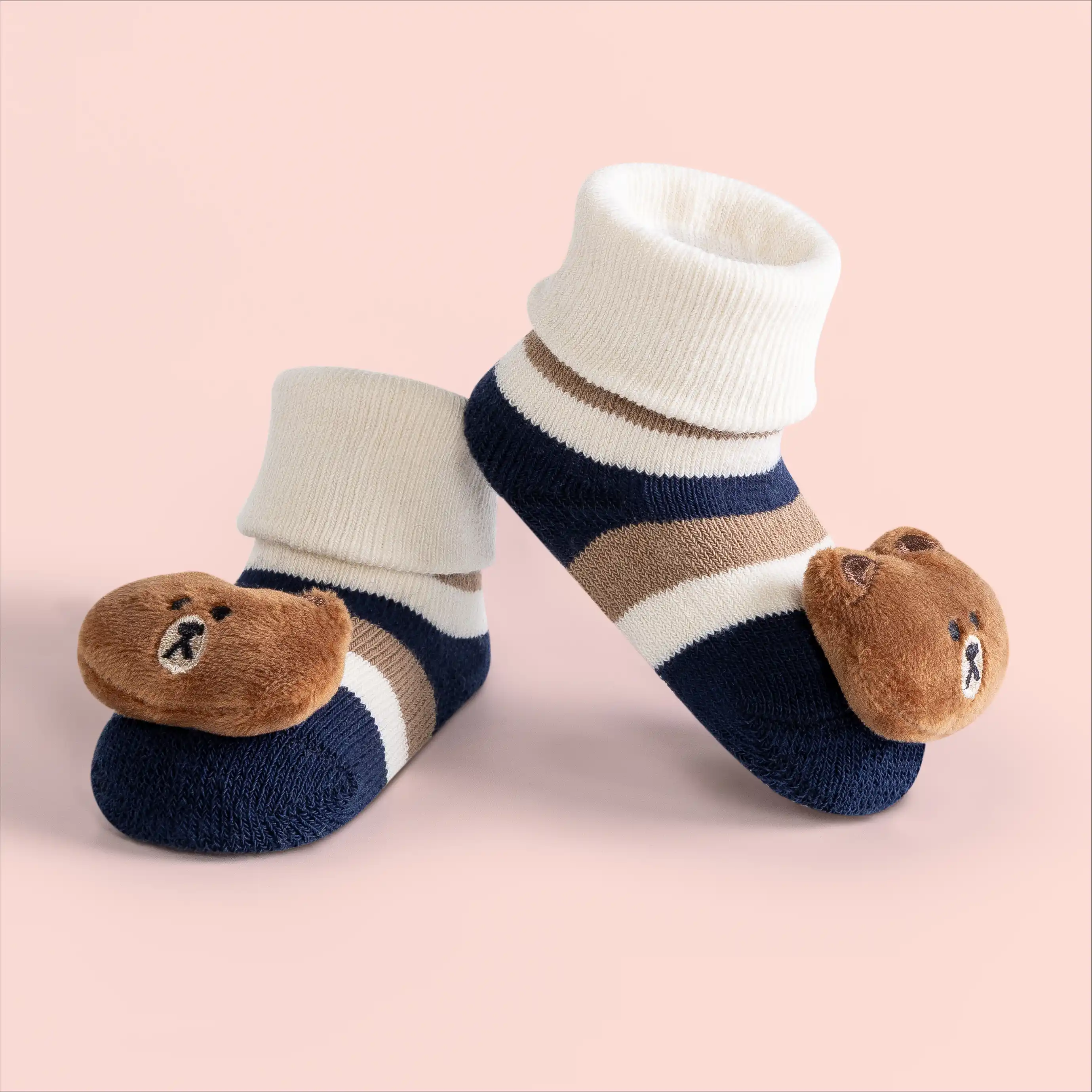 Bear Booties Socks - Babies (0–6 Months) (Pack of 1) - Image 4