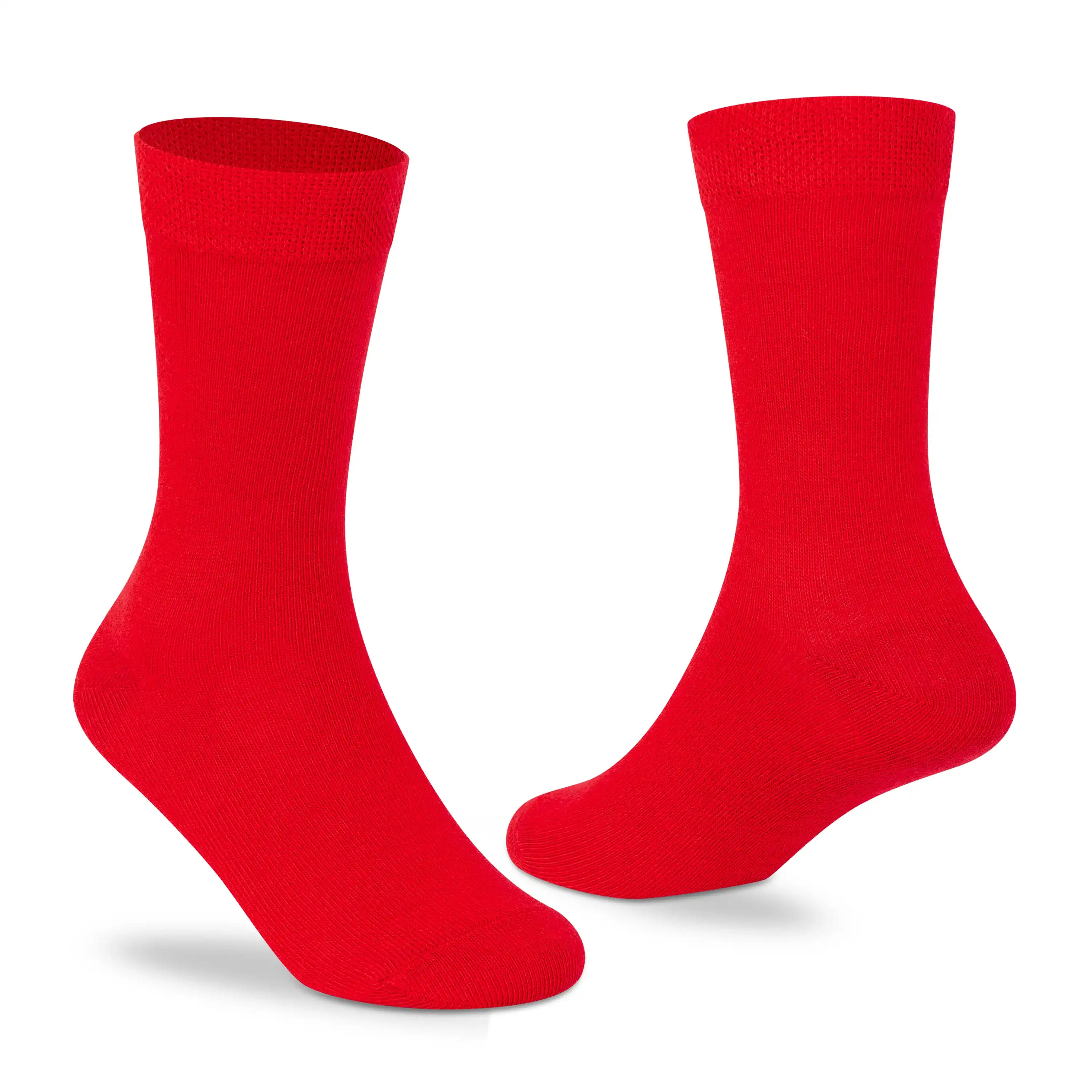 Bright Red Yellow Blue Solid Crew Socks - Kids (Pack of 3) - Image 5