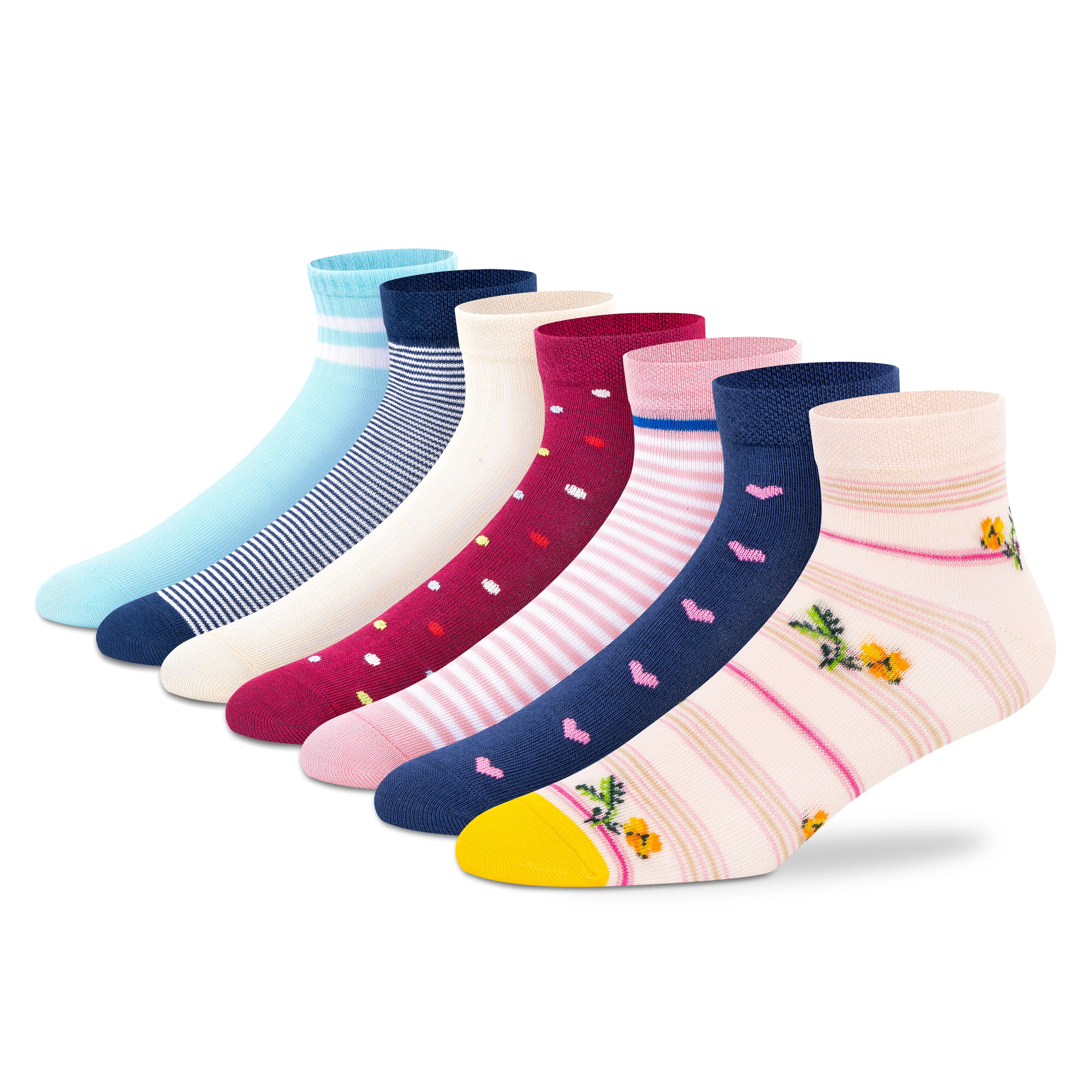 Travel Pack Ankle Socks - Women (Pack of 7) - Image 9