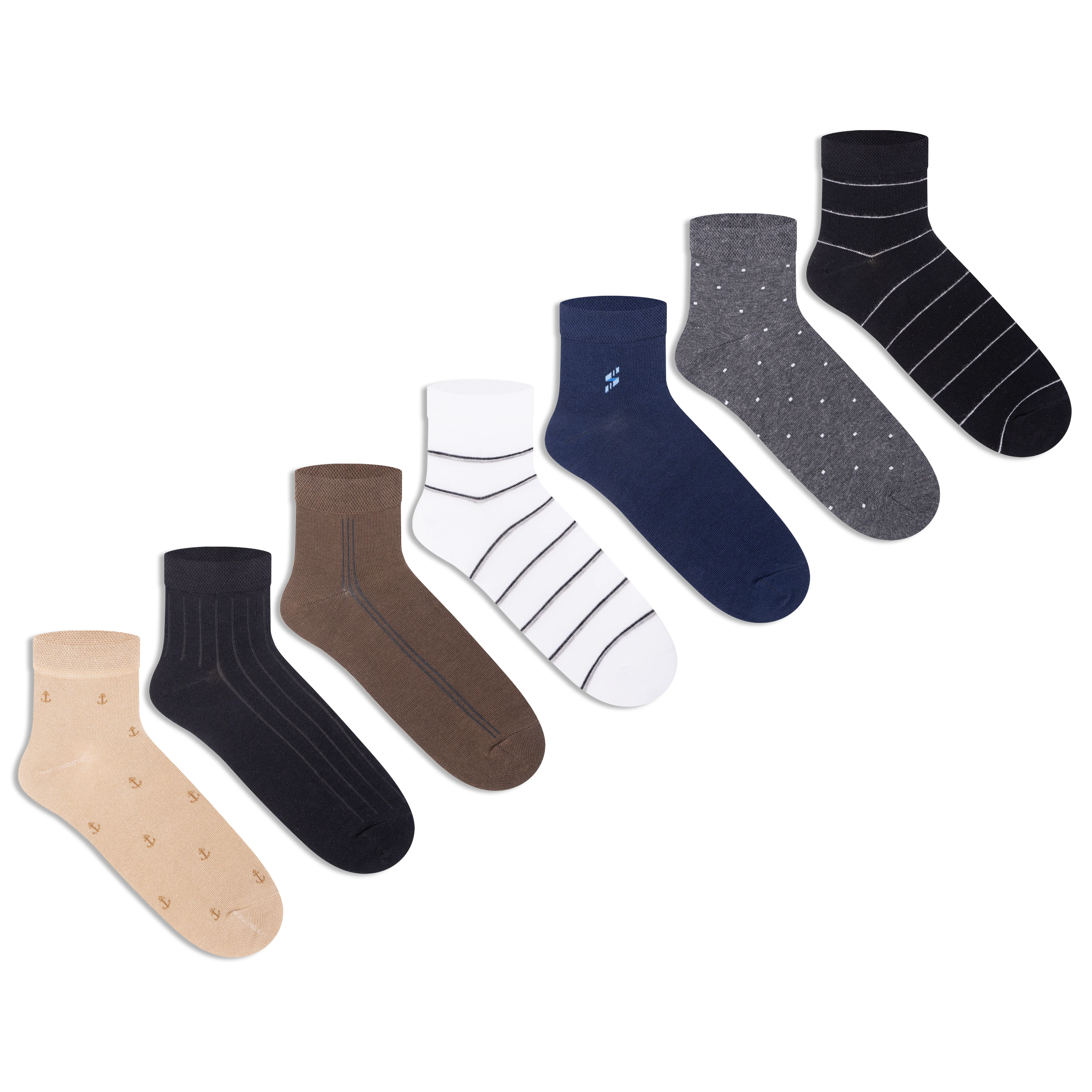 Couple Travel Pack Ankle Socks - Men & Women (Pack of 14) - Image 7