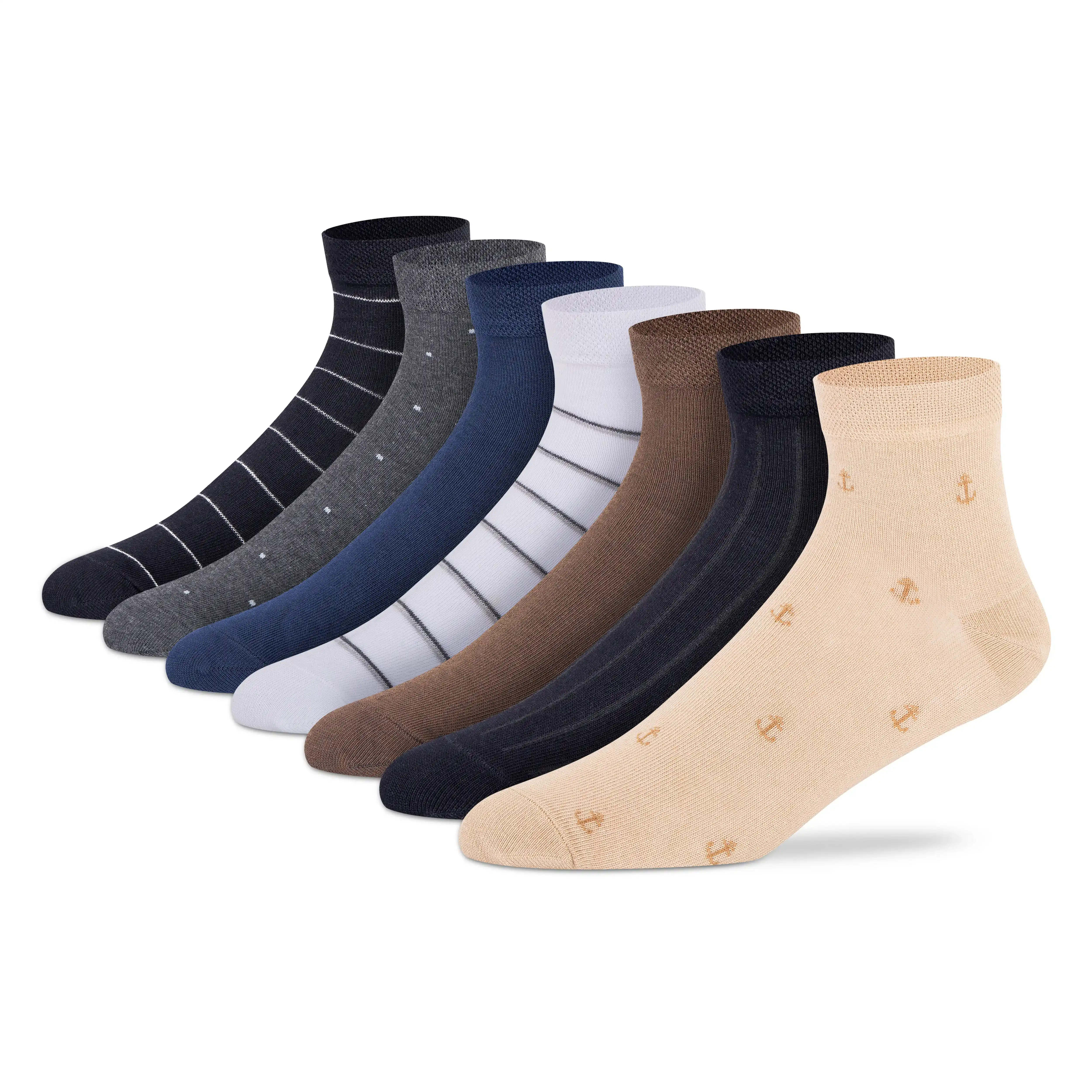 Couple Travel Pack Ankle Socks - Men & Women (Pack of 14) - Image 9