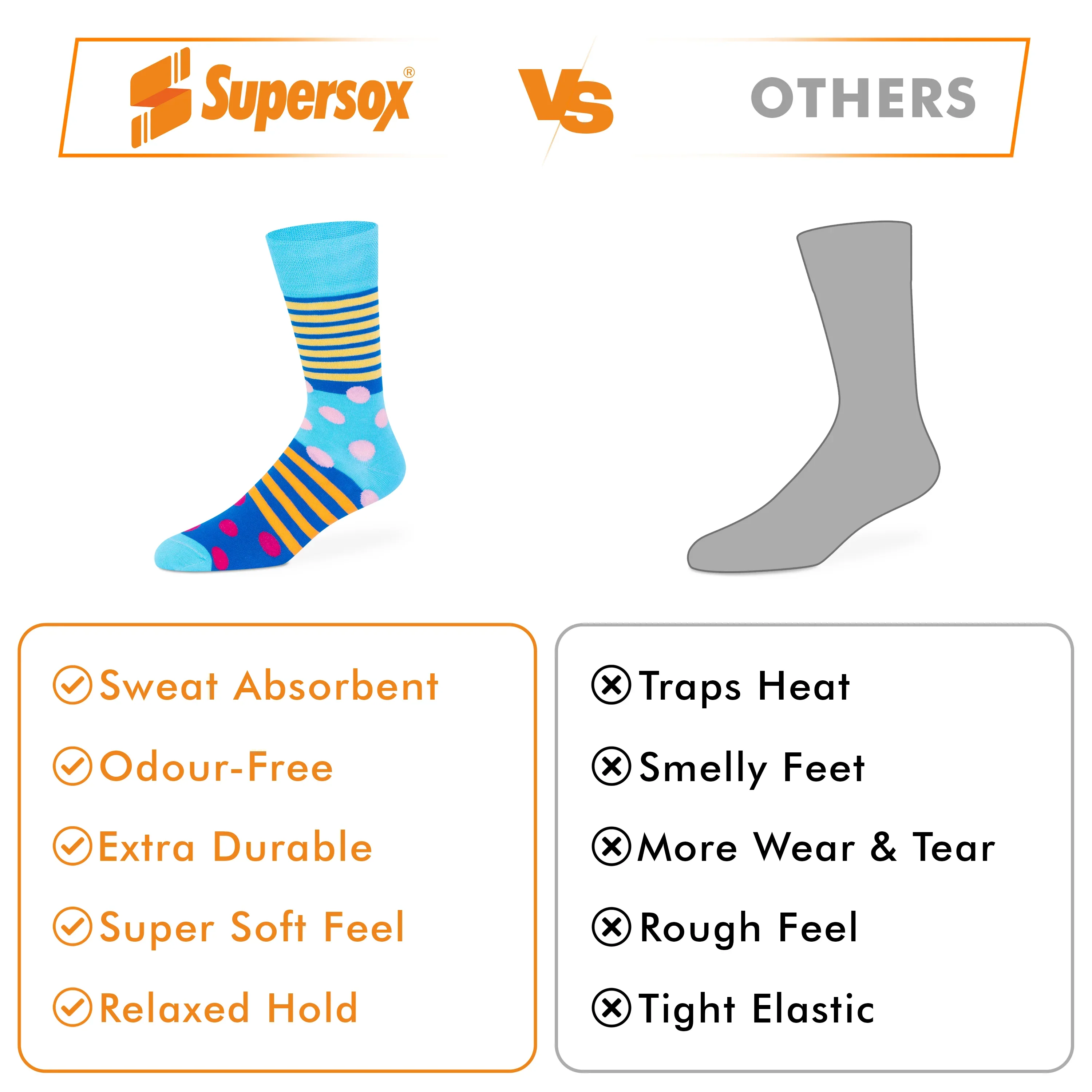 Funky Crew Socks - Unisex (Pack of 1) - Image 4