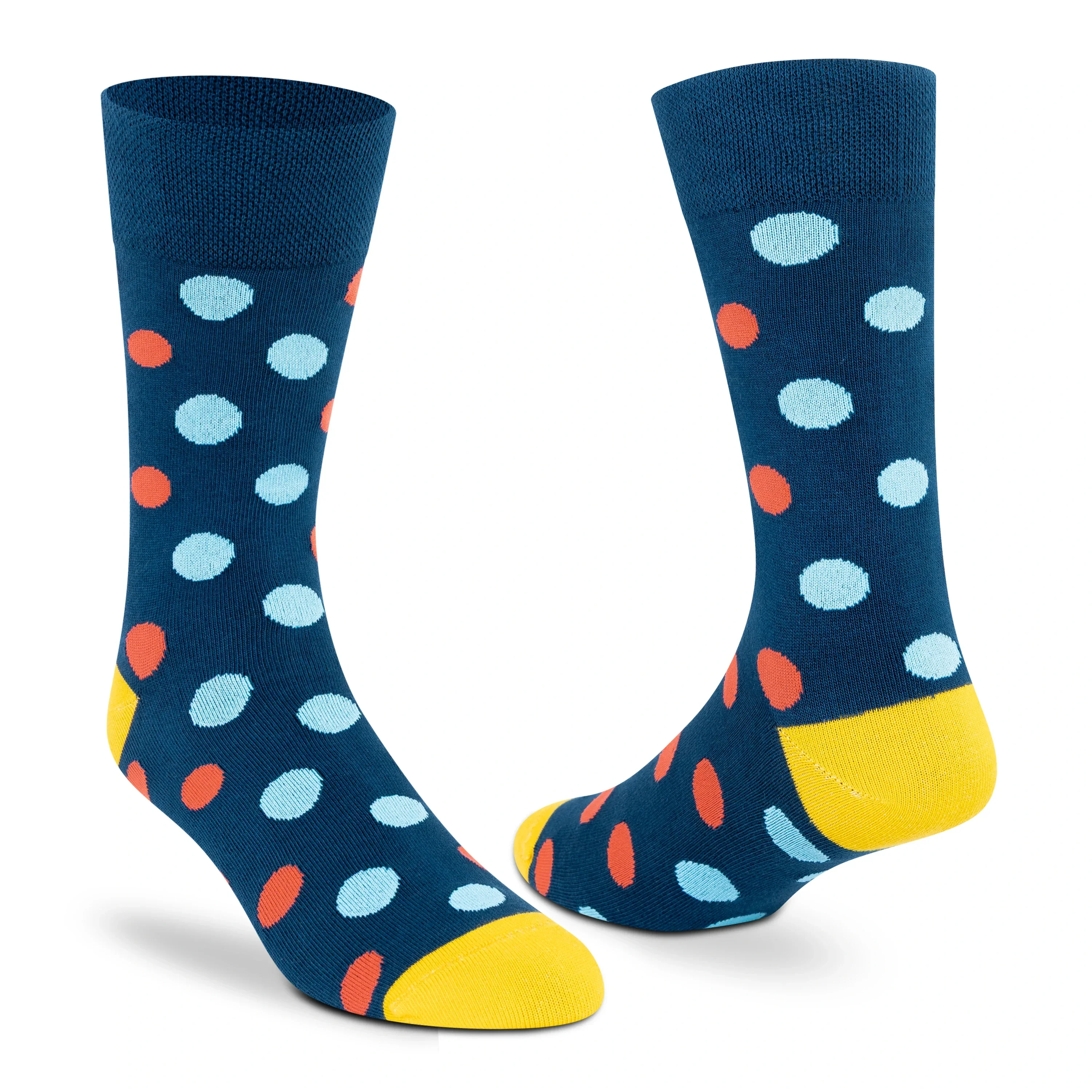 Funky Polka Crew Socks - Unisex (Pack of 2) - Image 3