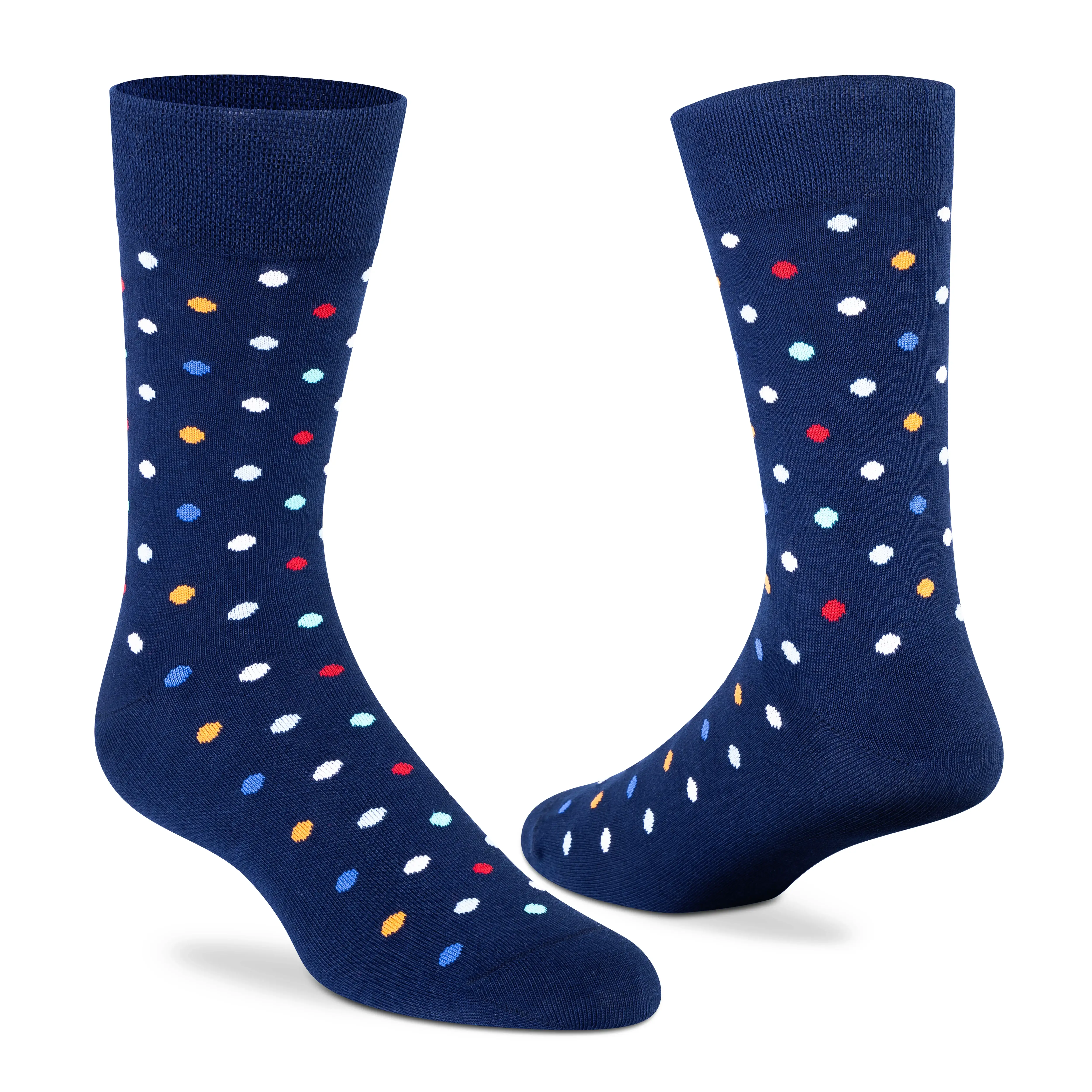 Funky Polka Crew Socks - Unisex (Pack of 2) - Image 4