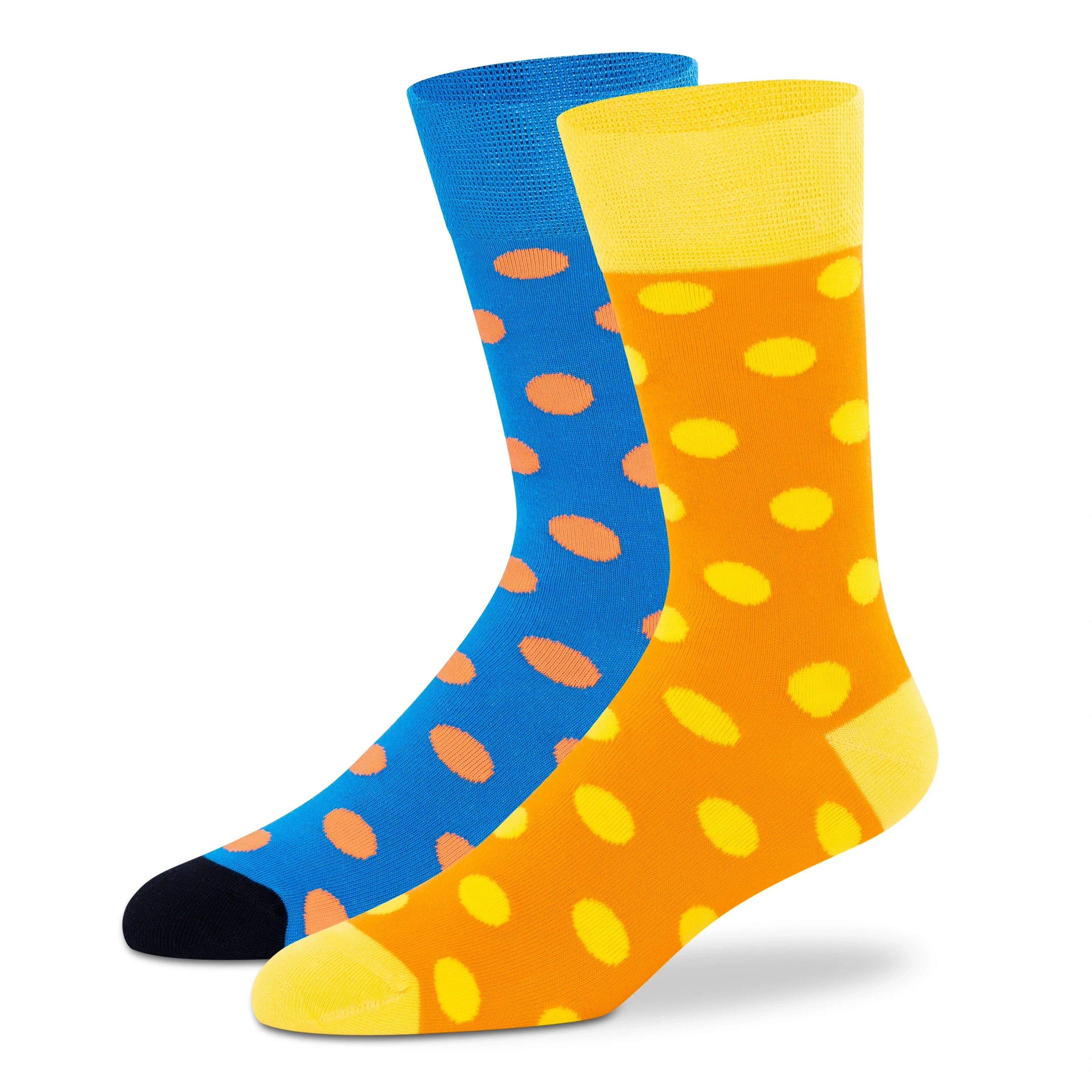 Funky Polka Crew Socks - Unisex (Pack of 2) - Image 2