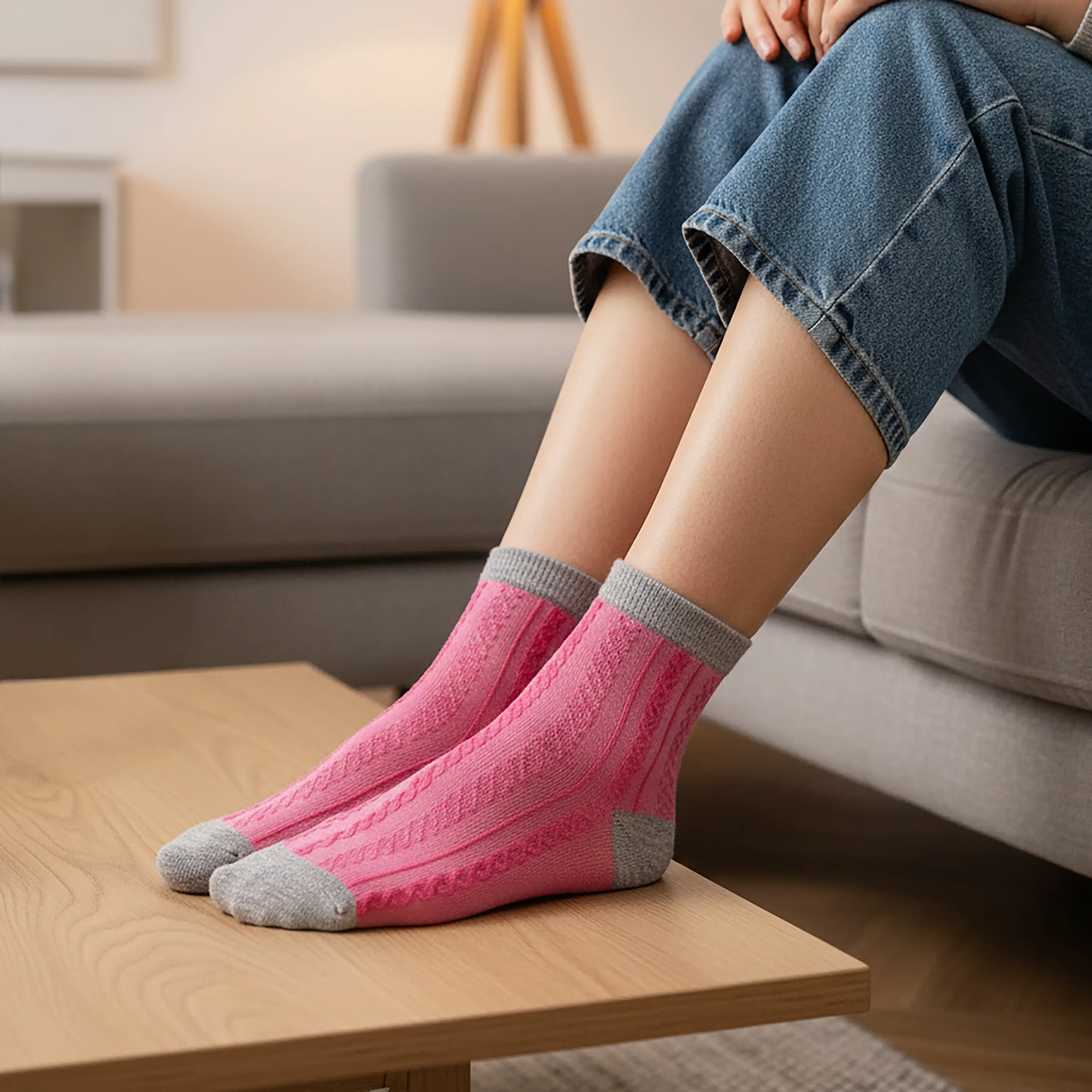 Fusion Vibe Pink Box Socks – Women (Pack of 9) - Image 4
