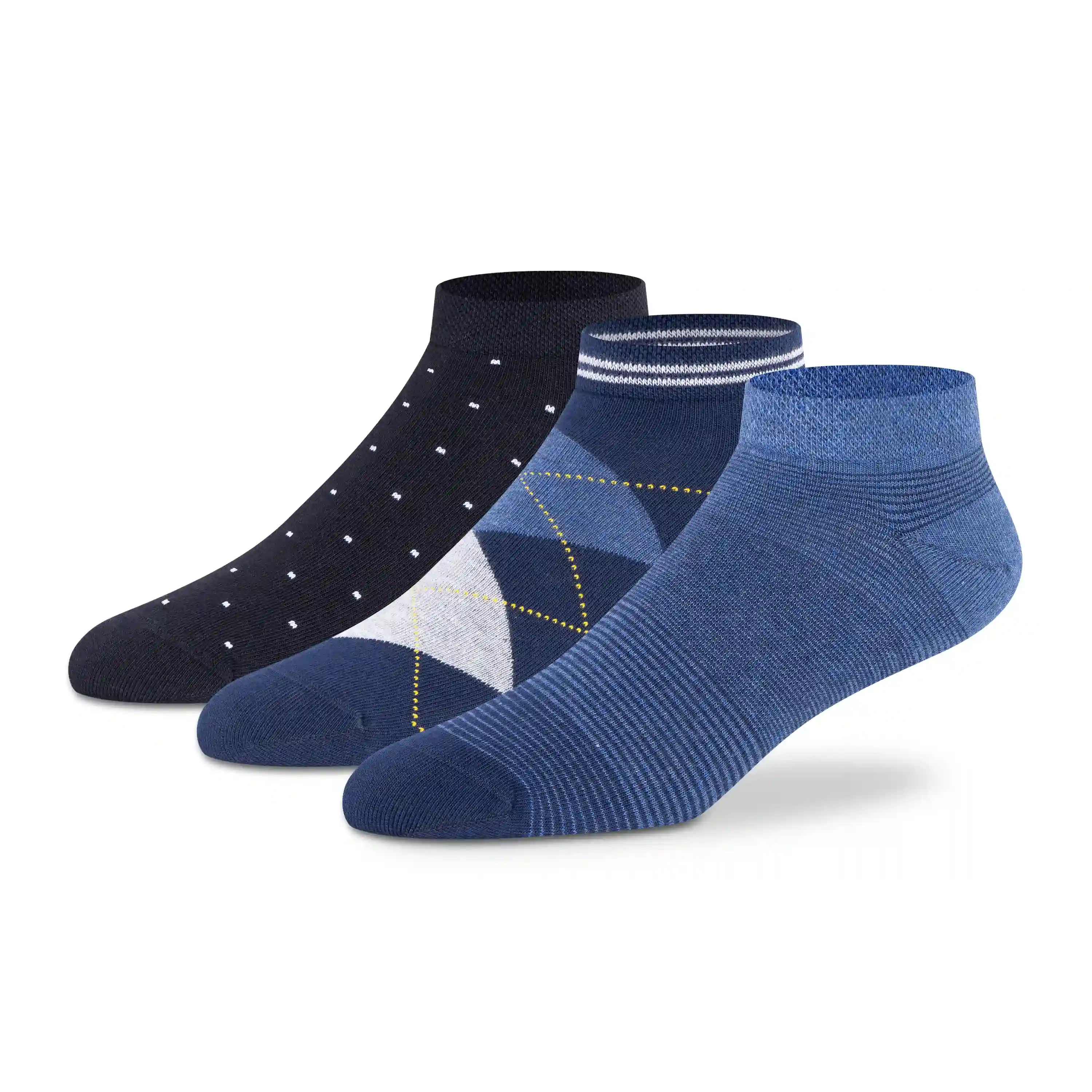 Mixed design Sneaker Socks - Men (Pack of 3) - Image 2