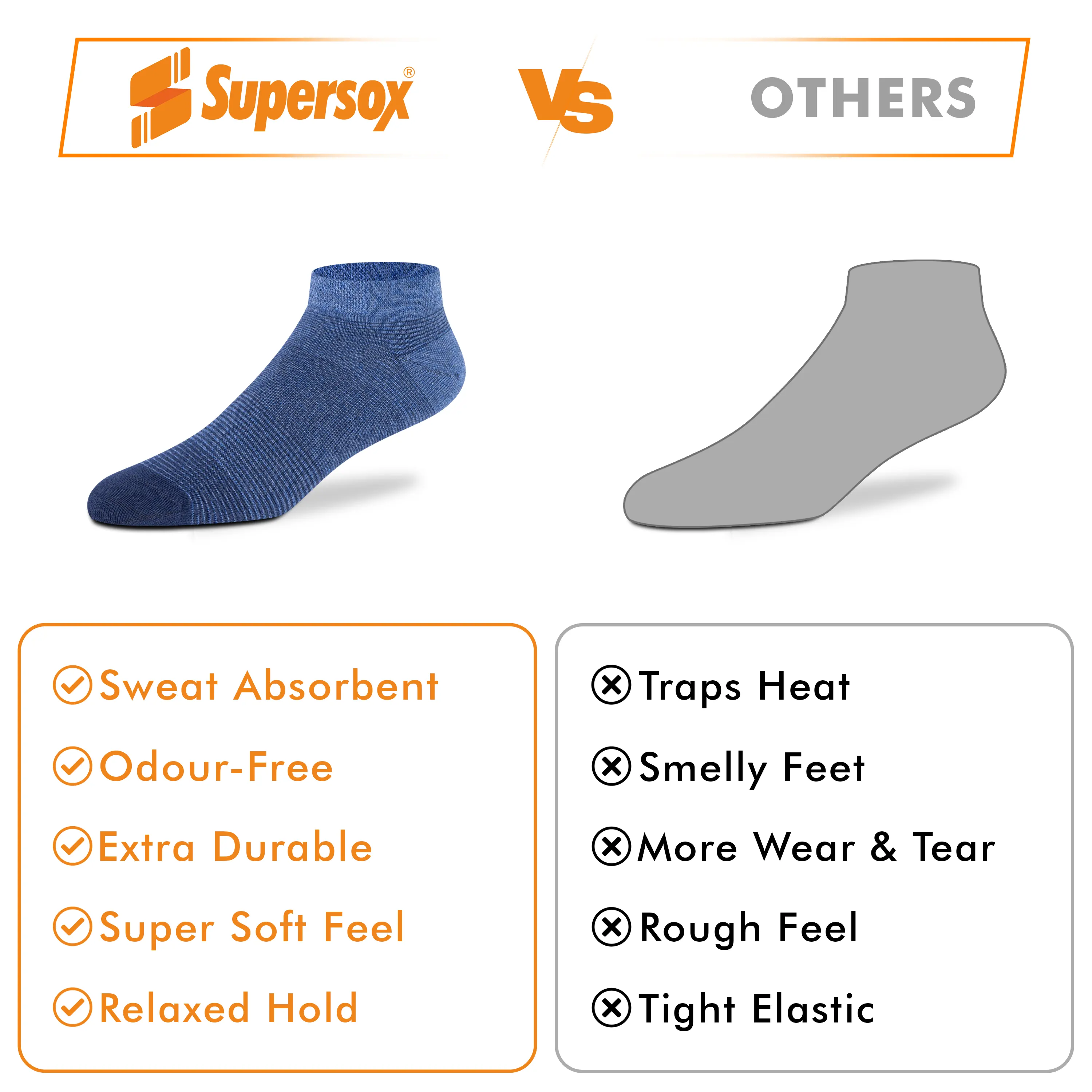 Mixed design Sneaker Socks - Men (Pack of 3) - Image 6