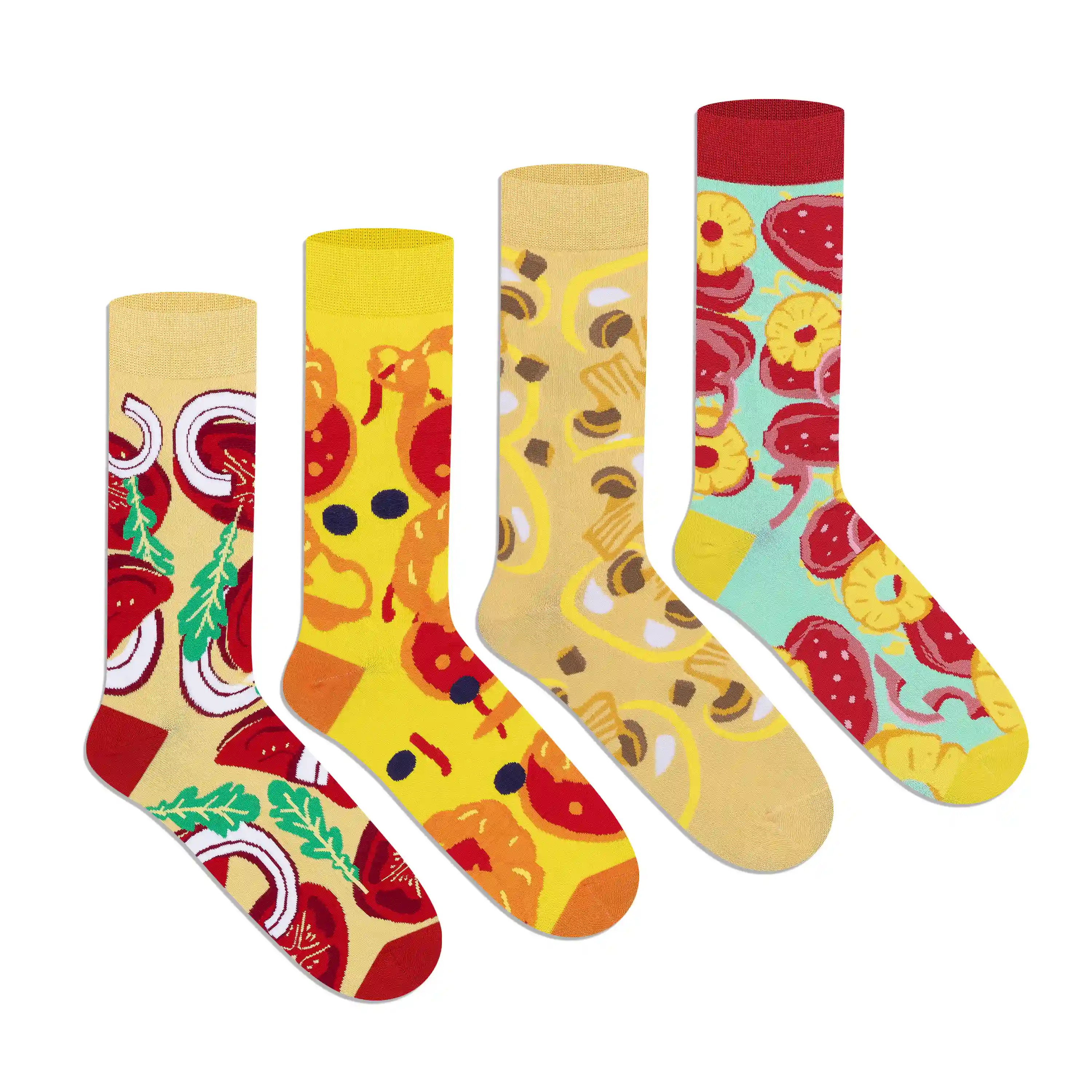 Pizza Party Socks Pairs of Tasty Style (Pack of 4) - Image 3